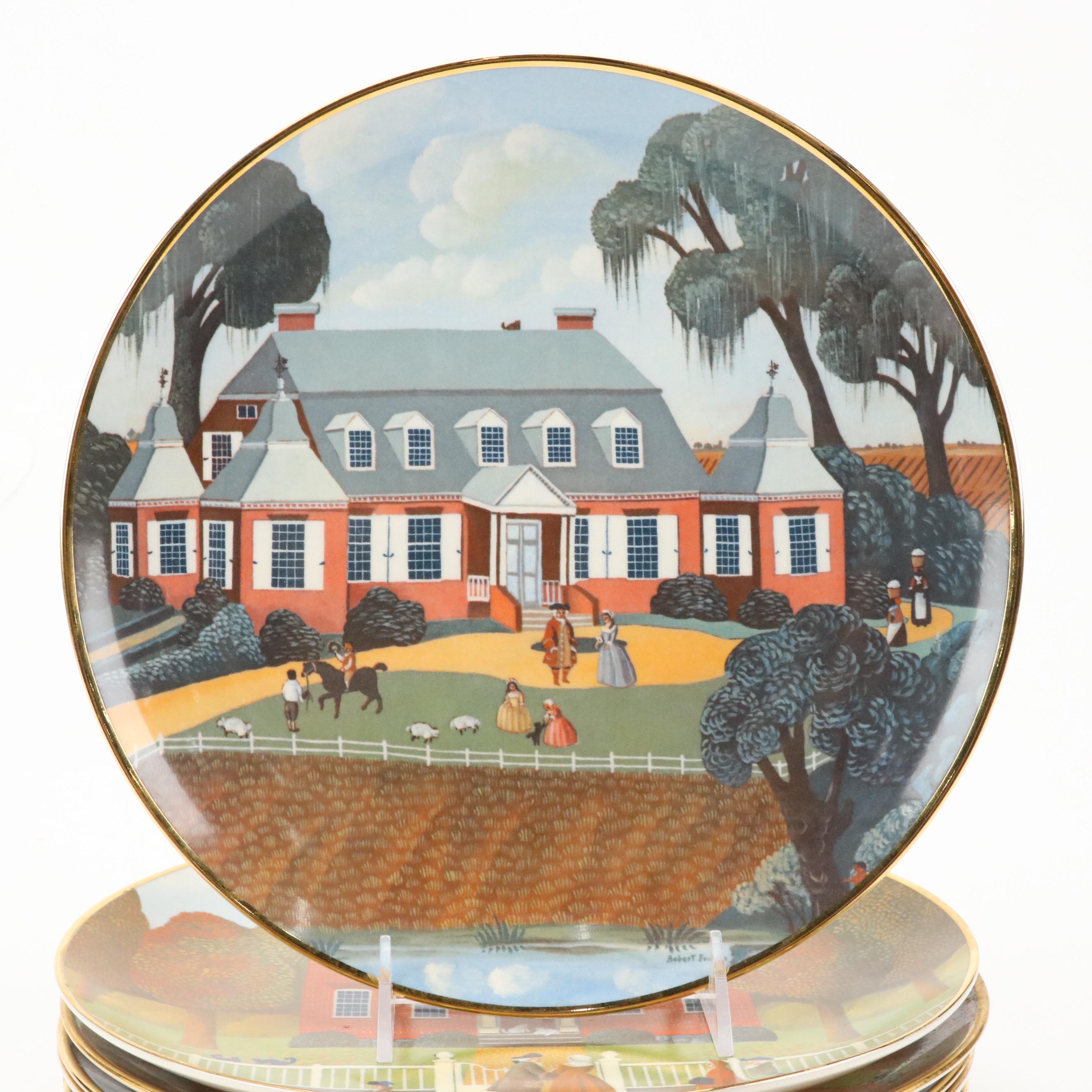 Ridgewood Limited Edition "The Colonial Heritage Series" Porcelain Plates