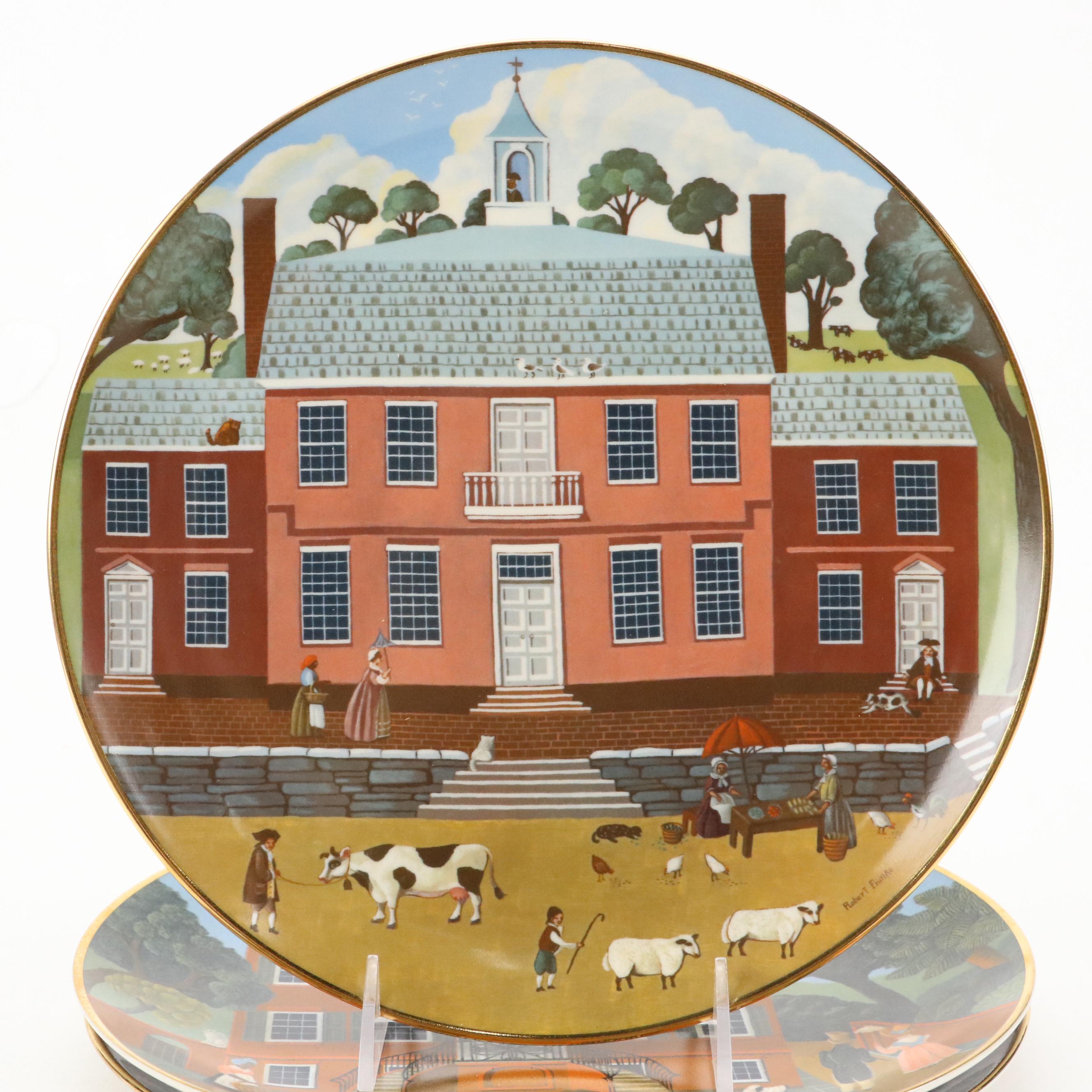 Ridgewood Limited Edition "The Colonial Heritage Series" Porcelain Plates