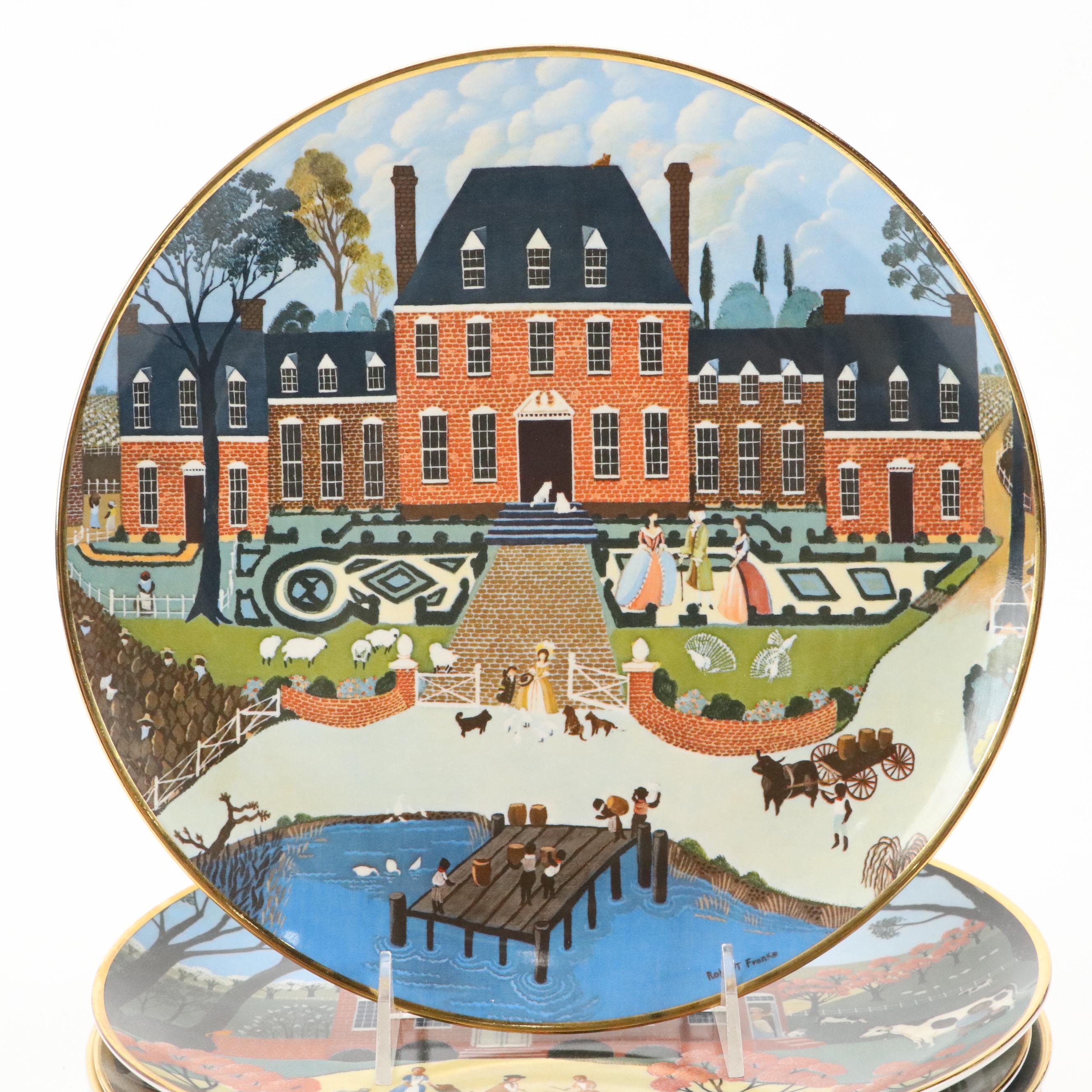 Ridgewood Limited Edition "The Colonial Heritage Series" Porcelain Plates