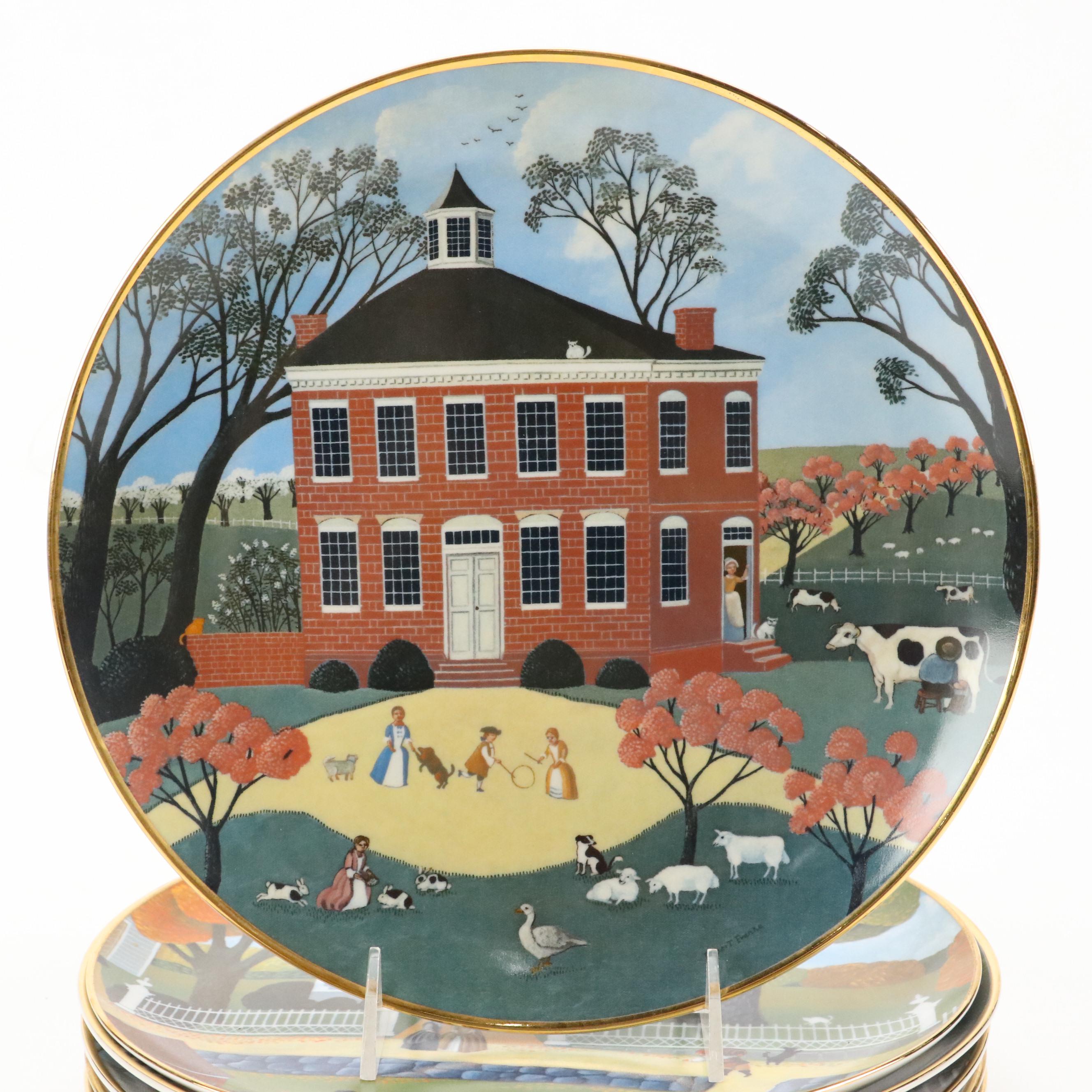 Ridgewood Limited Edition "The Colonial Heritage Series" Porcelain Plates
