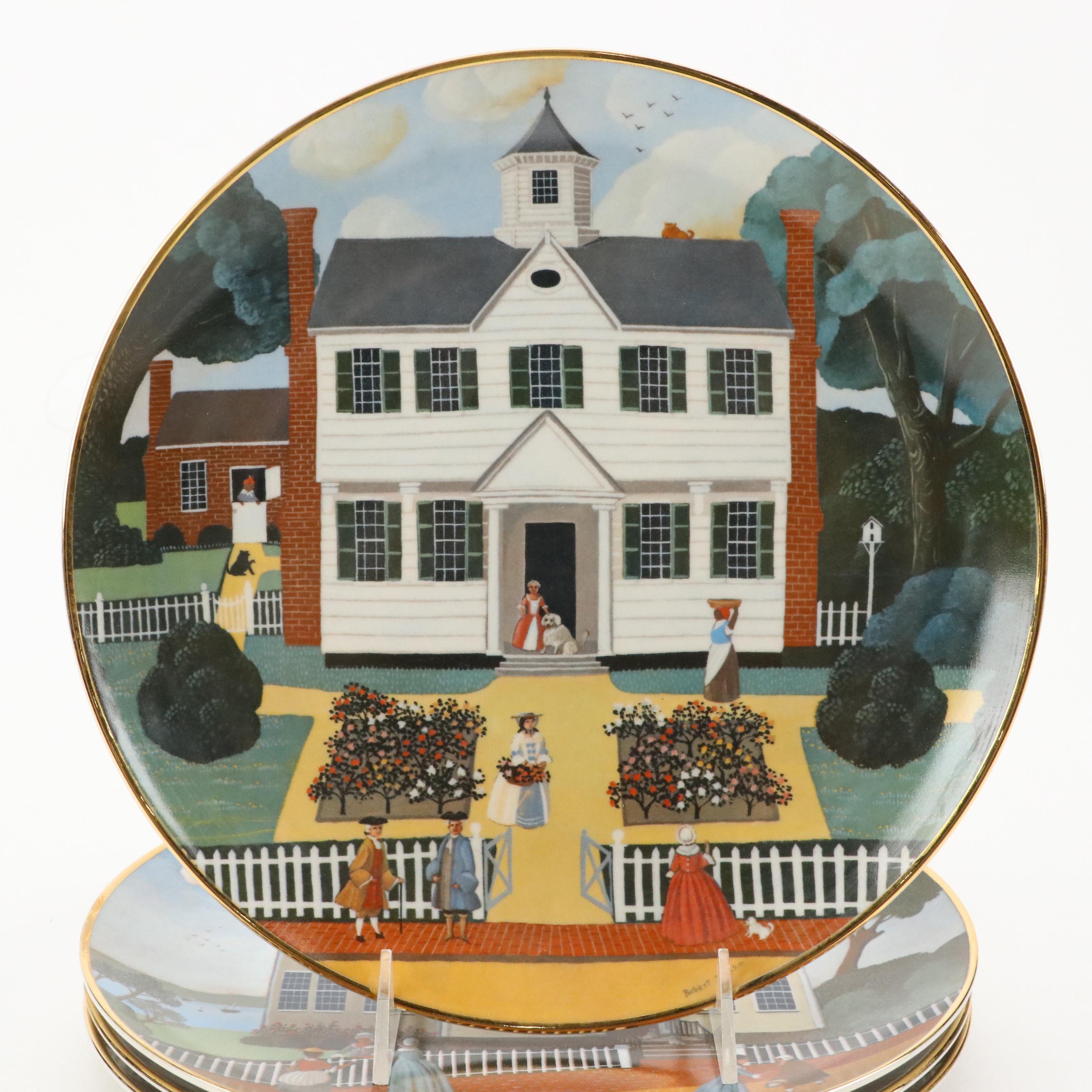 Ridgewood Limited Edition "The Colonial Heritage Series" Porcelain Plates