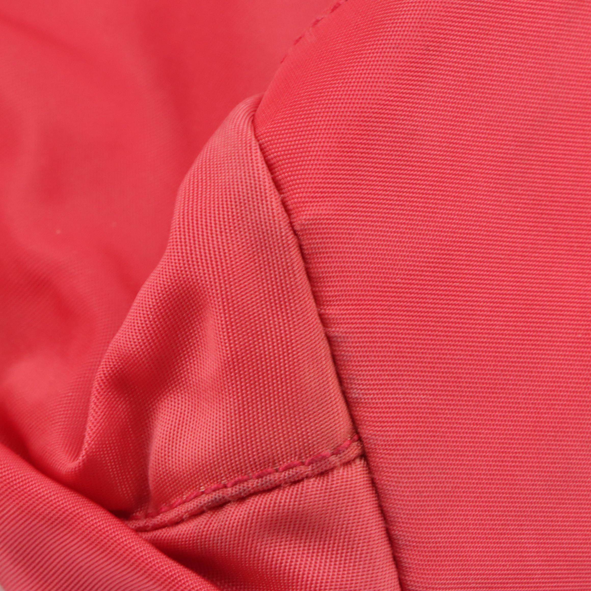 Prada City Shopper Shoulder Tote in Candy Red Tessuto Nylon