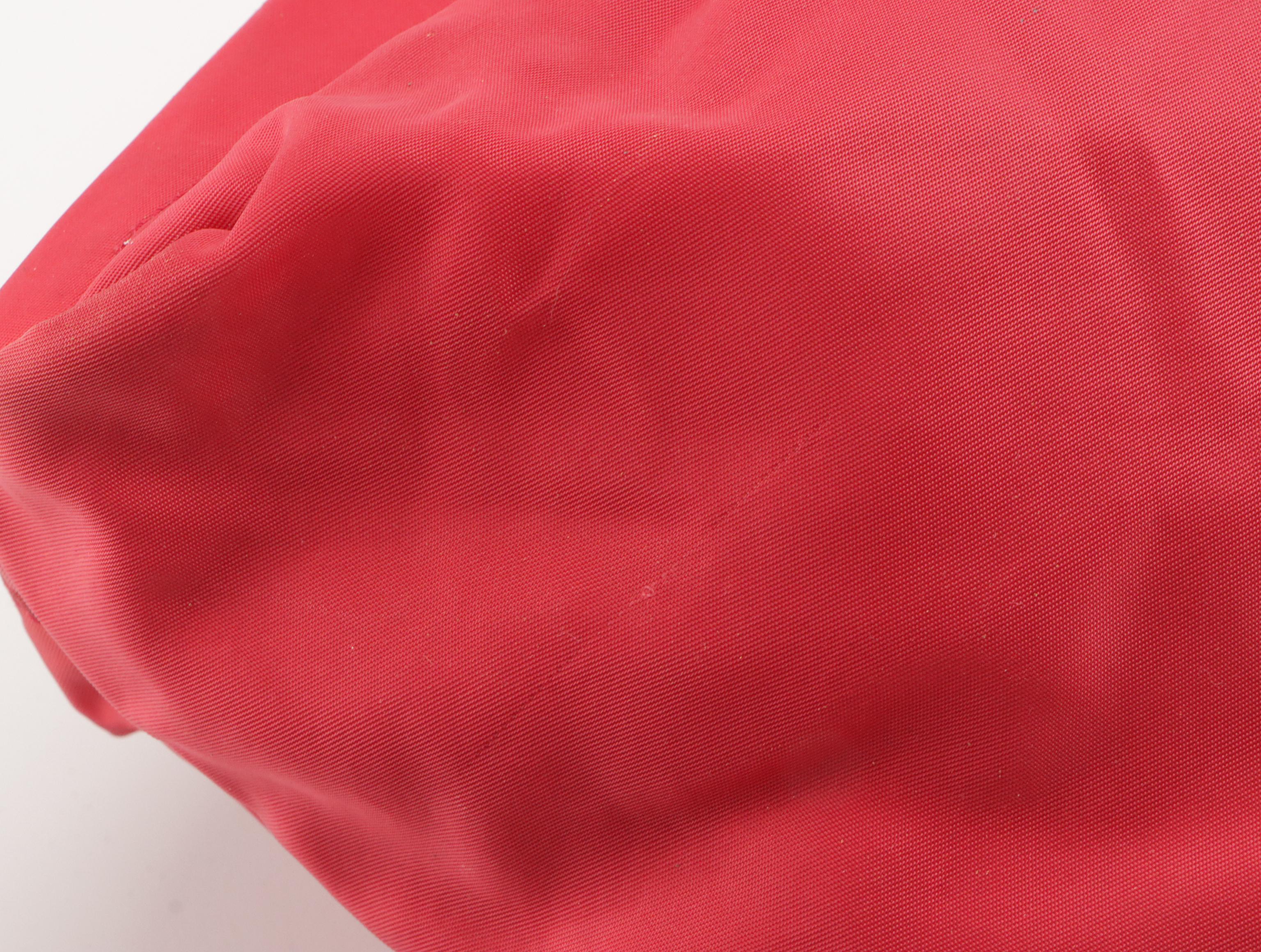 Prada City Shopper Shoulder Tote in Candy Red Tessuto Nylon