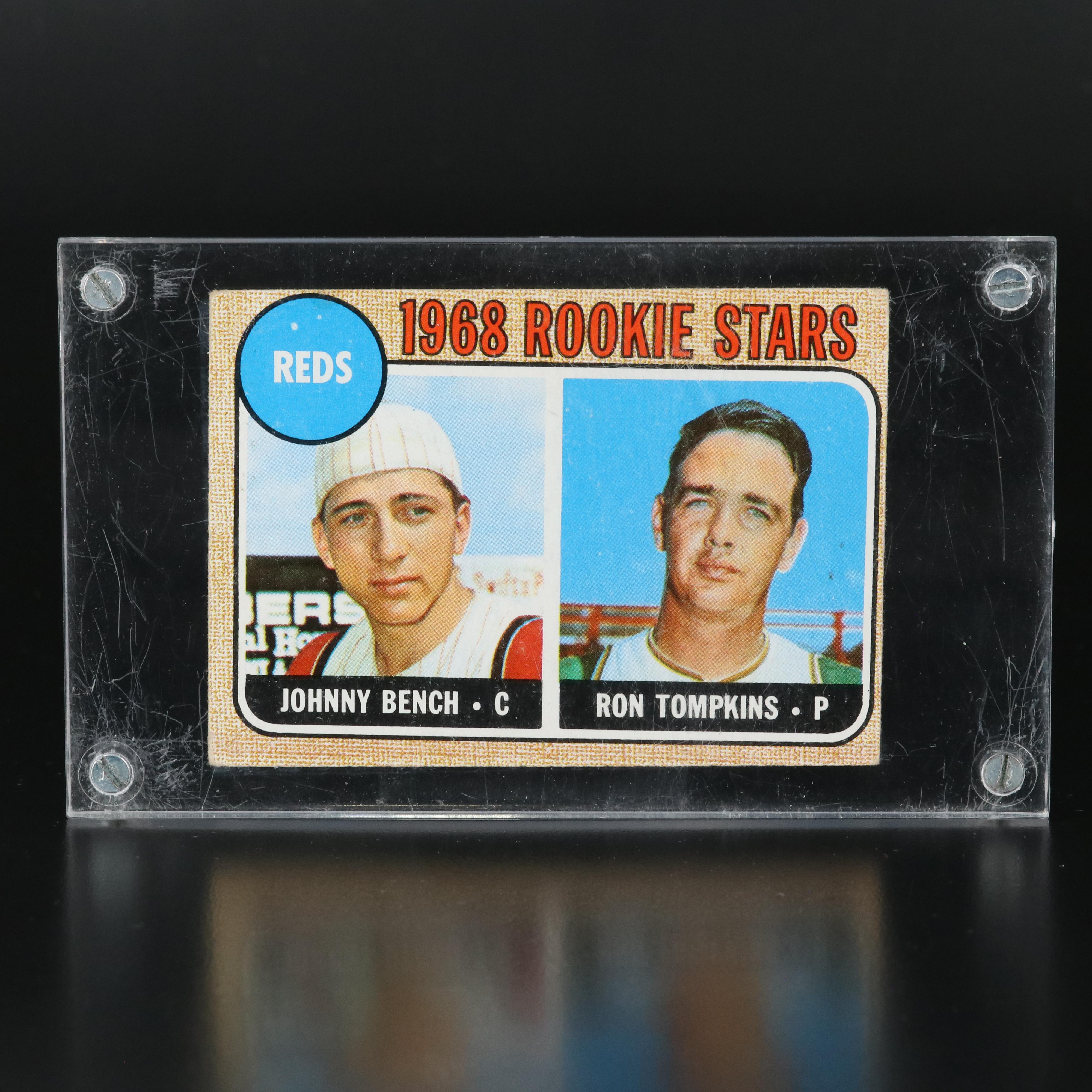 1968 Topps Johnny Bench Cincinnati Reds Rookie Baseball Card