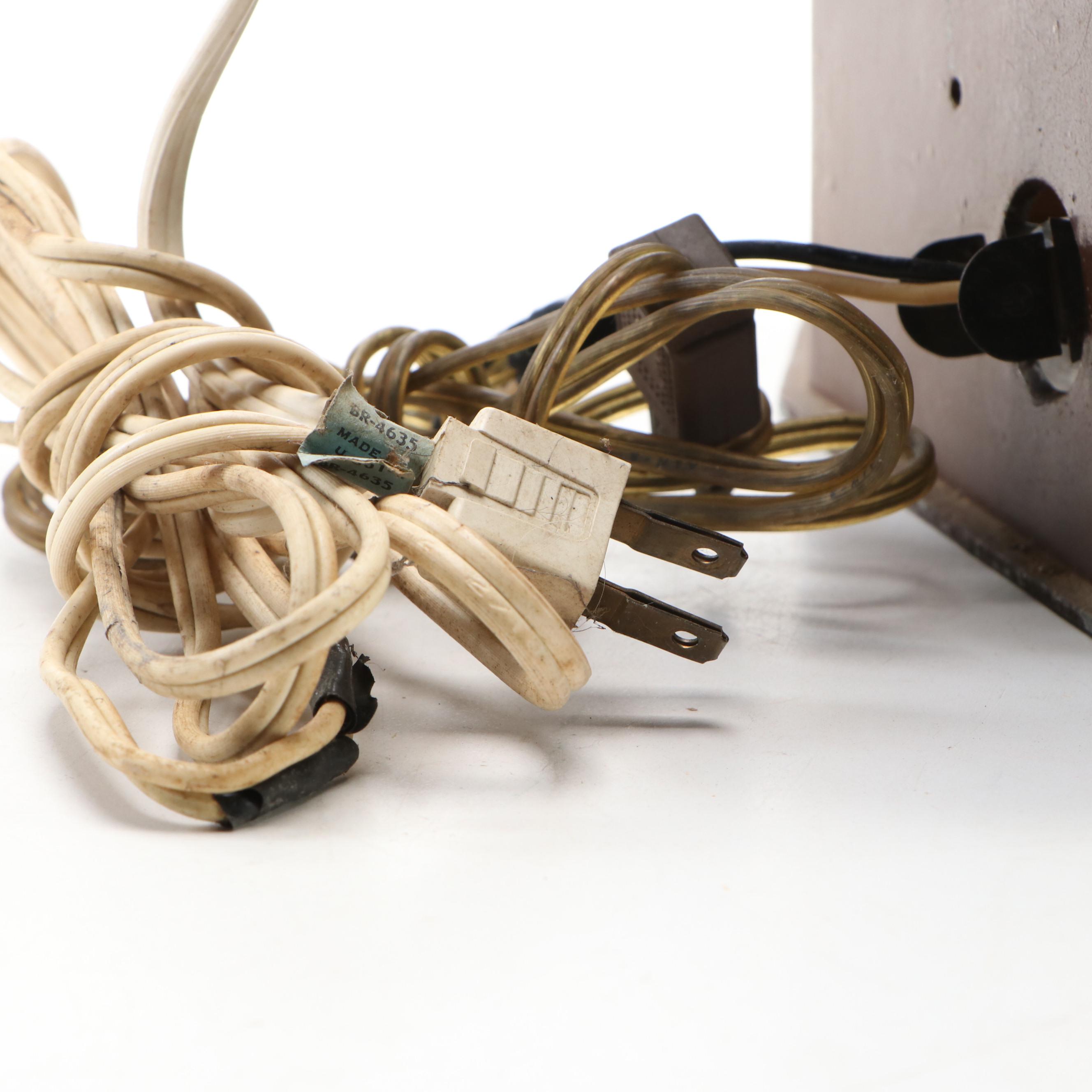 Pabst Blue Ribbon Beer Advertising Clock Sign, Mid-20th Century