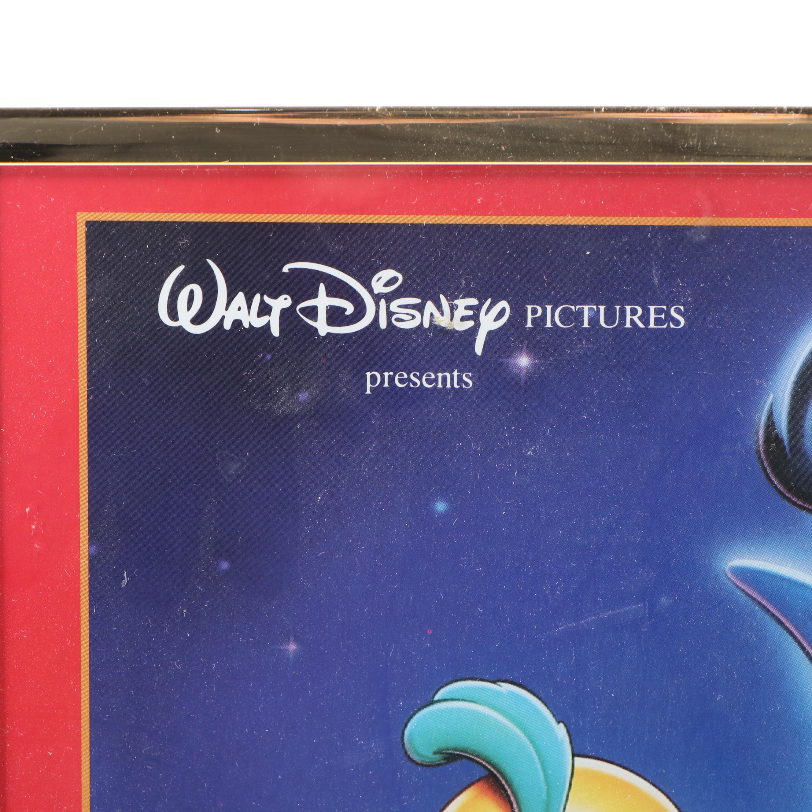 Walt Disney "Aladdin" Framed Movie Poster