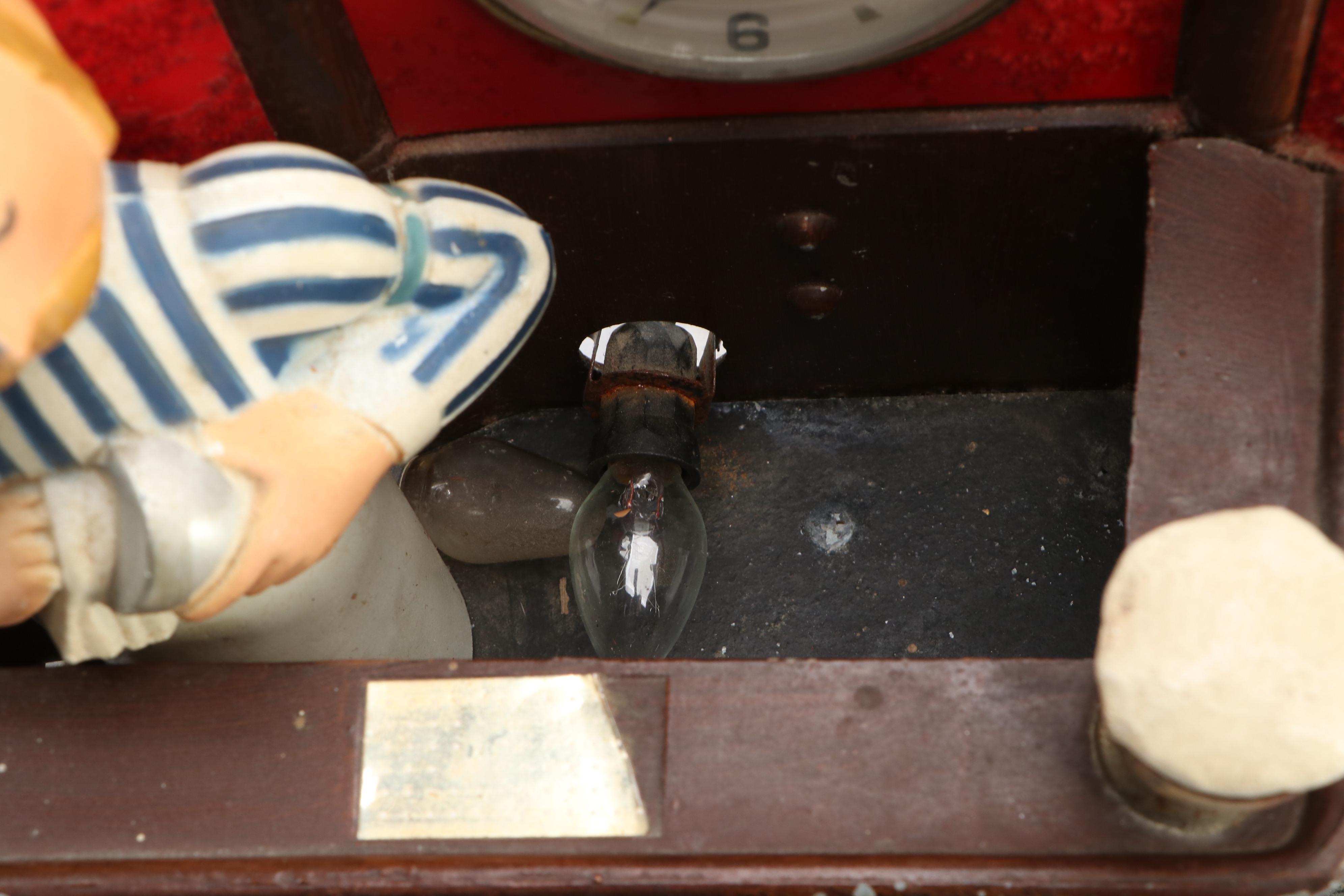 Pabst Blue Ribbon Beer Advertising Clock Sign, Mid-20th Century
