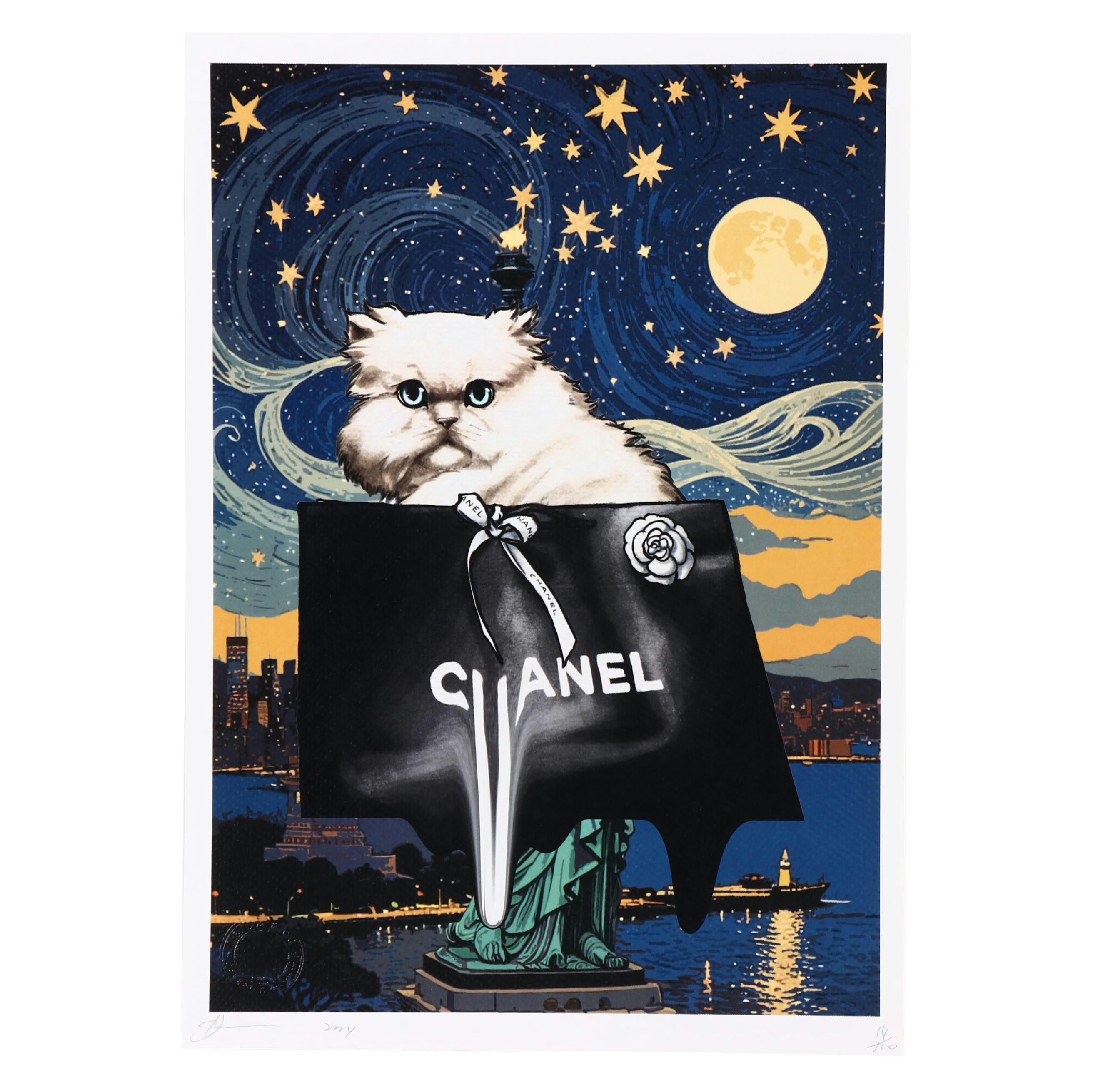 Death NYC Graphic Digital Print Featuring Chanel, 21st Century