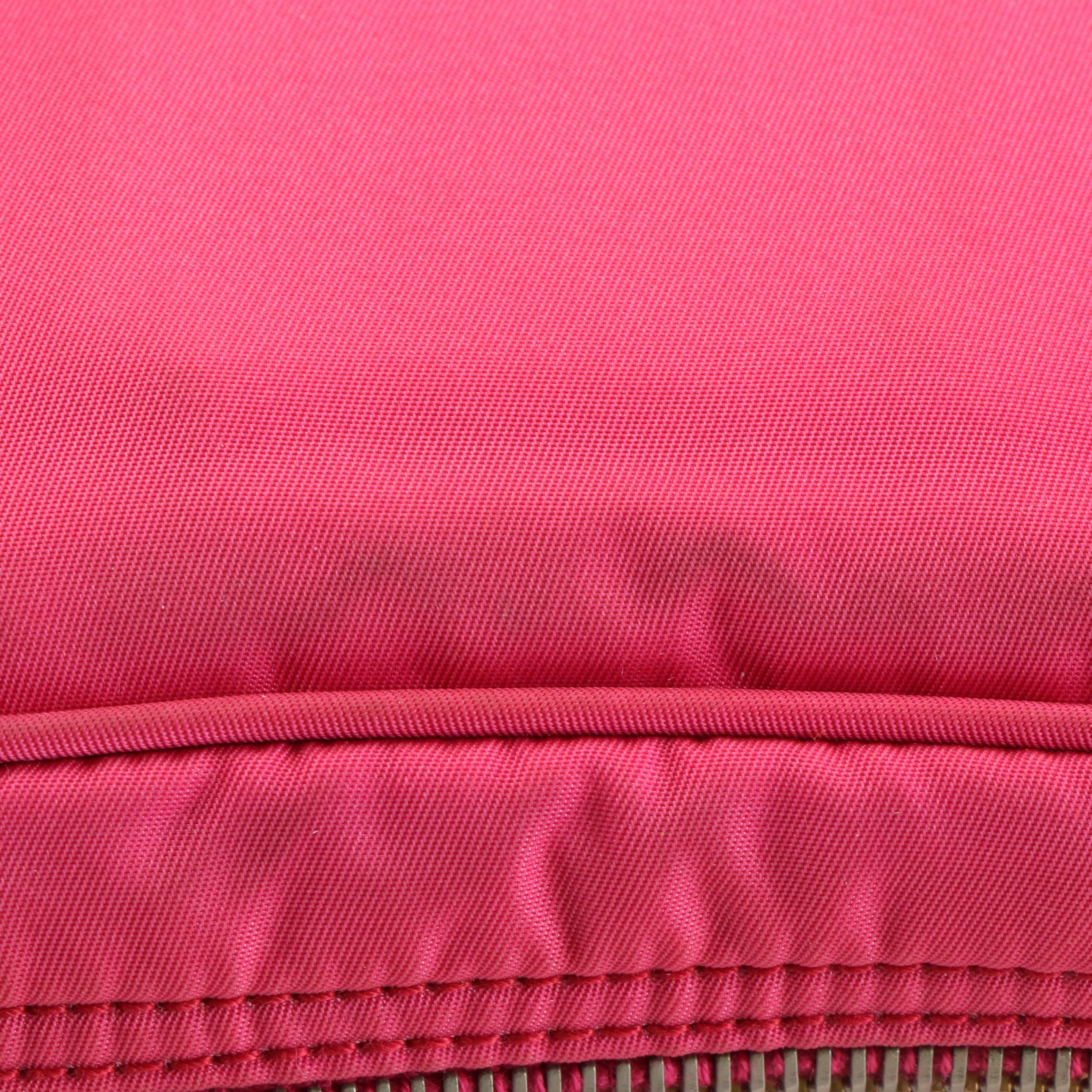 Prada Crossbody Camera Bag in Bejeweled Fuxia Tessuto Nylon