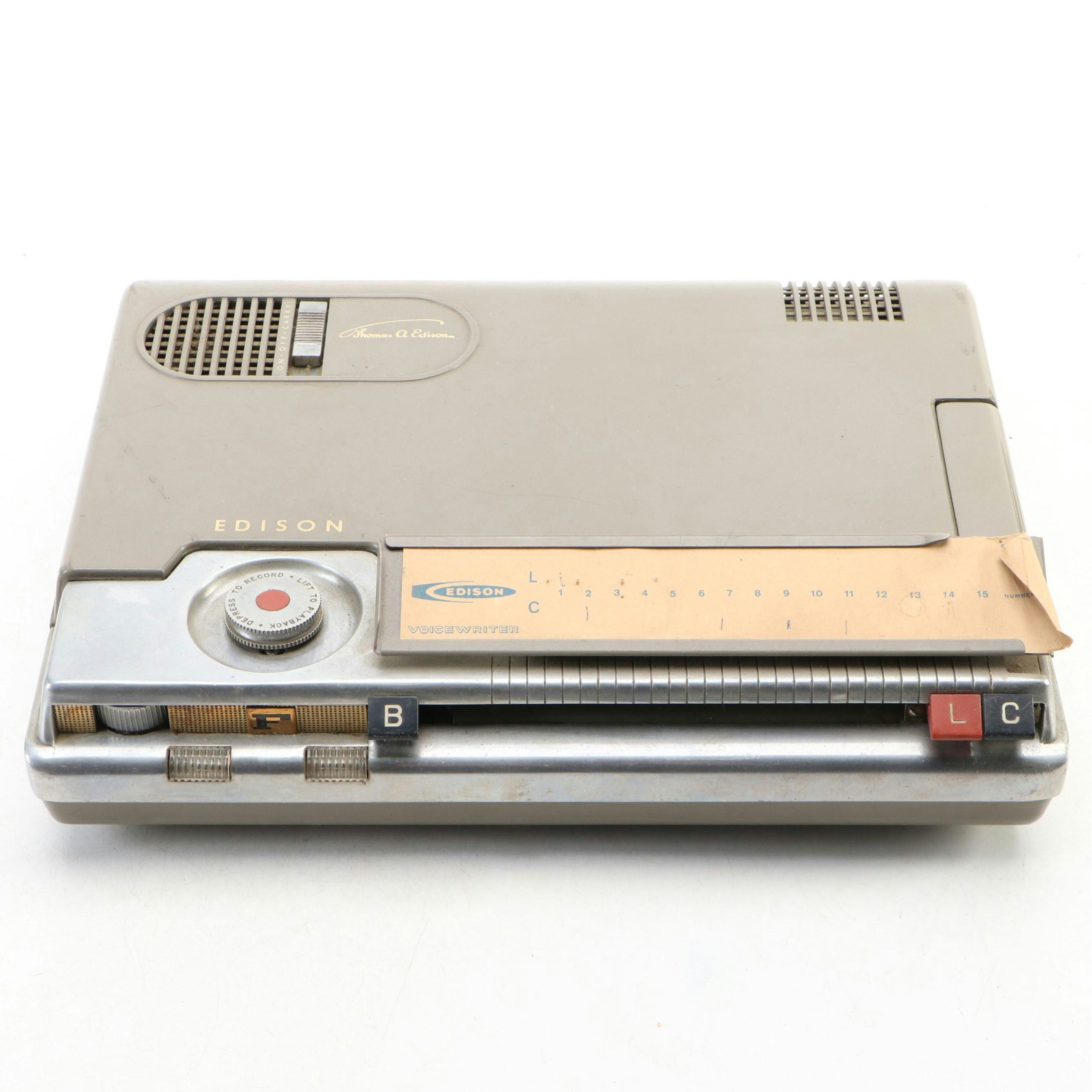 Edison Voicewriter Dictaphone, Mid-20th Century