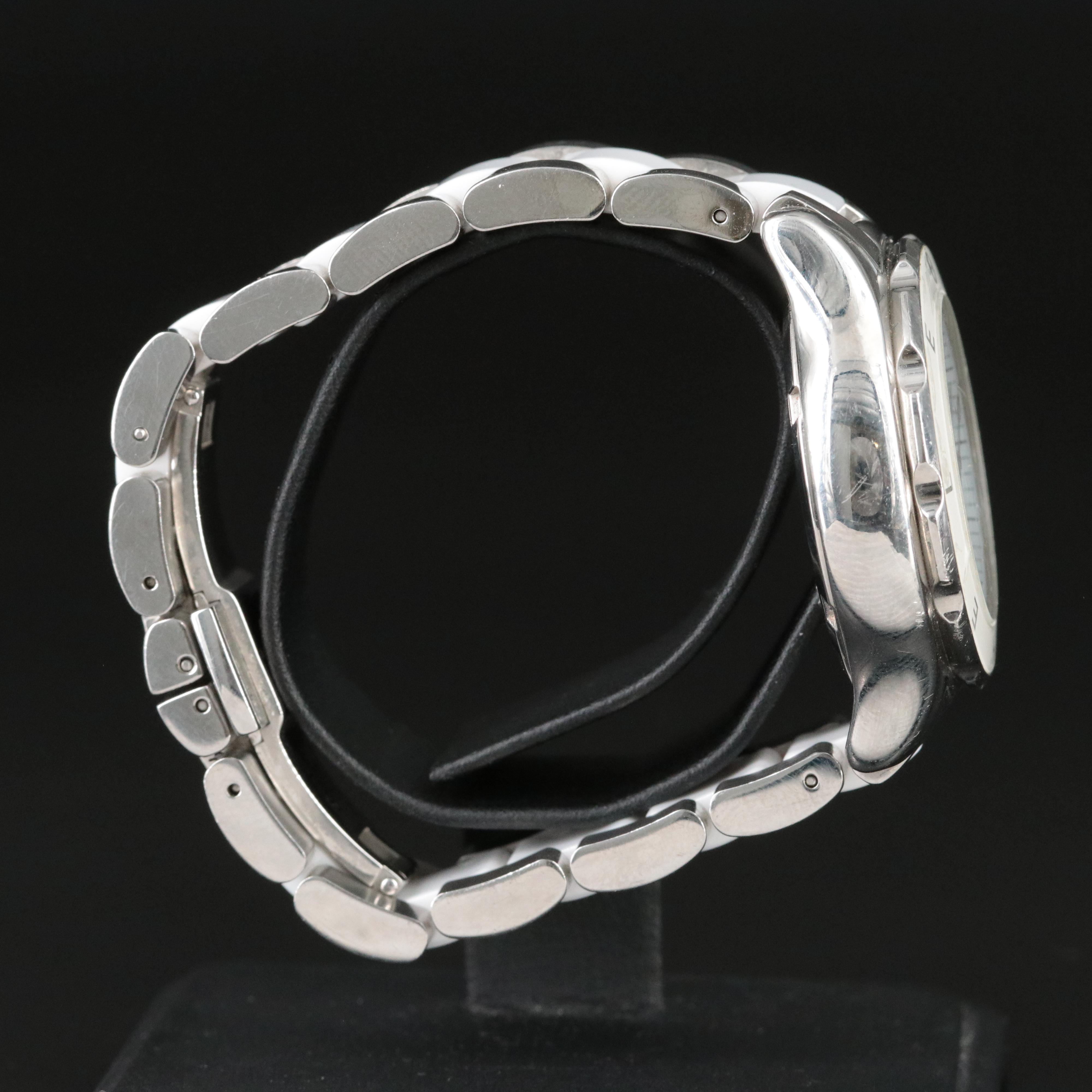 Michele Tahitian Jelly Bean White Steel Quartz Watch