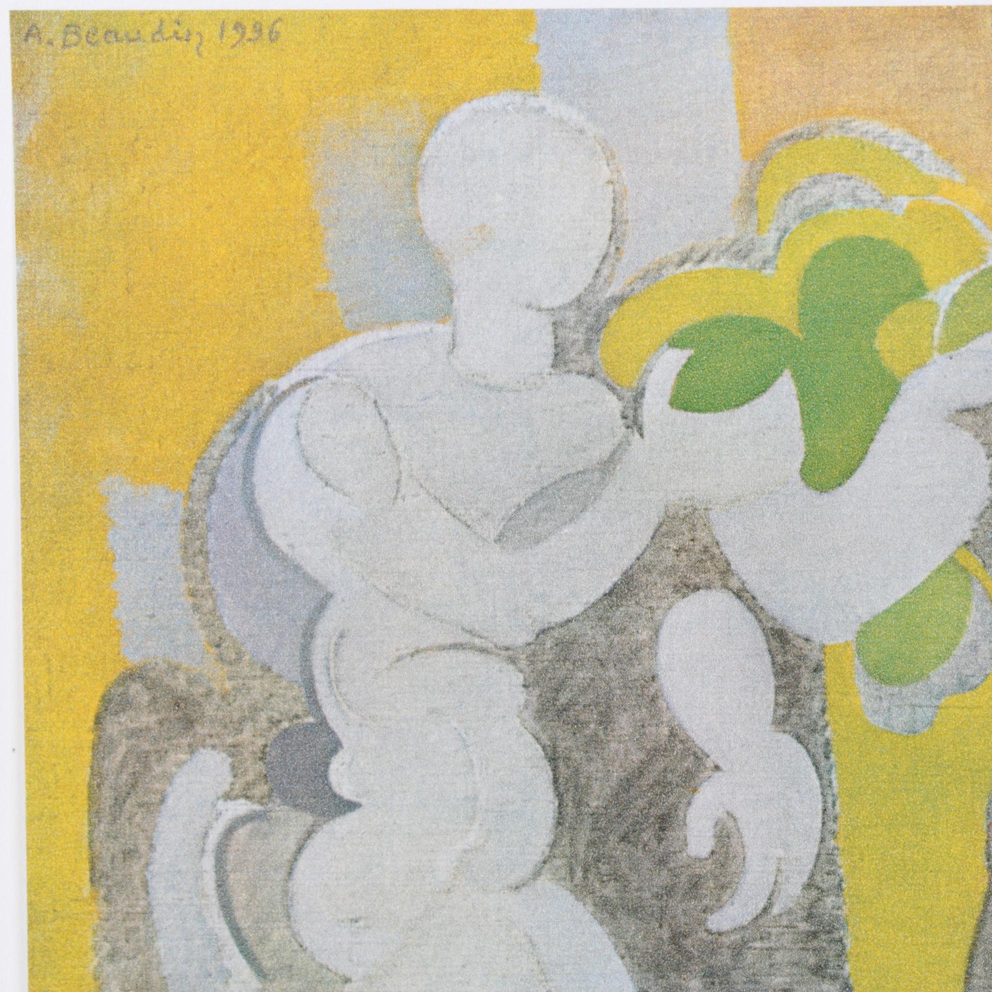 André Beaudin Heliogravure "The Three Friends" From "André Beaudin," 1961