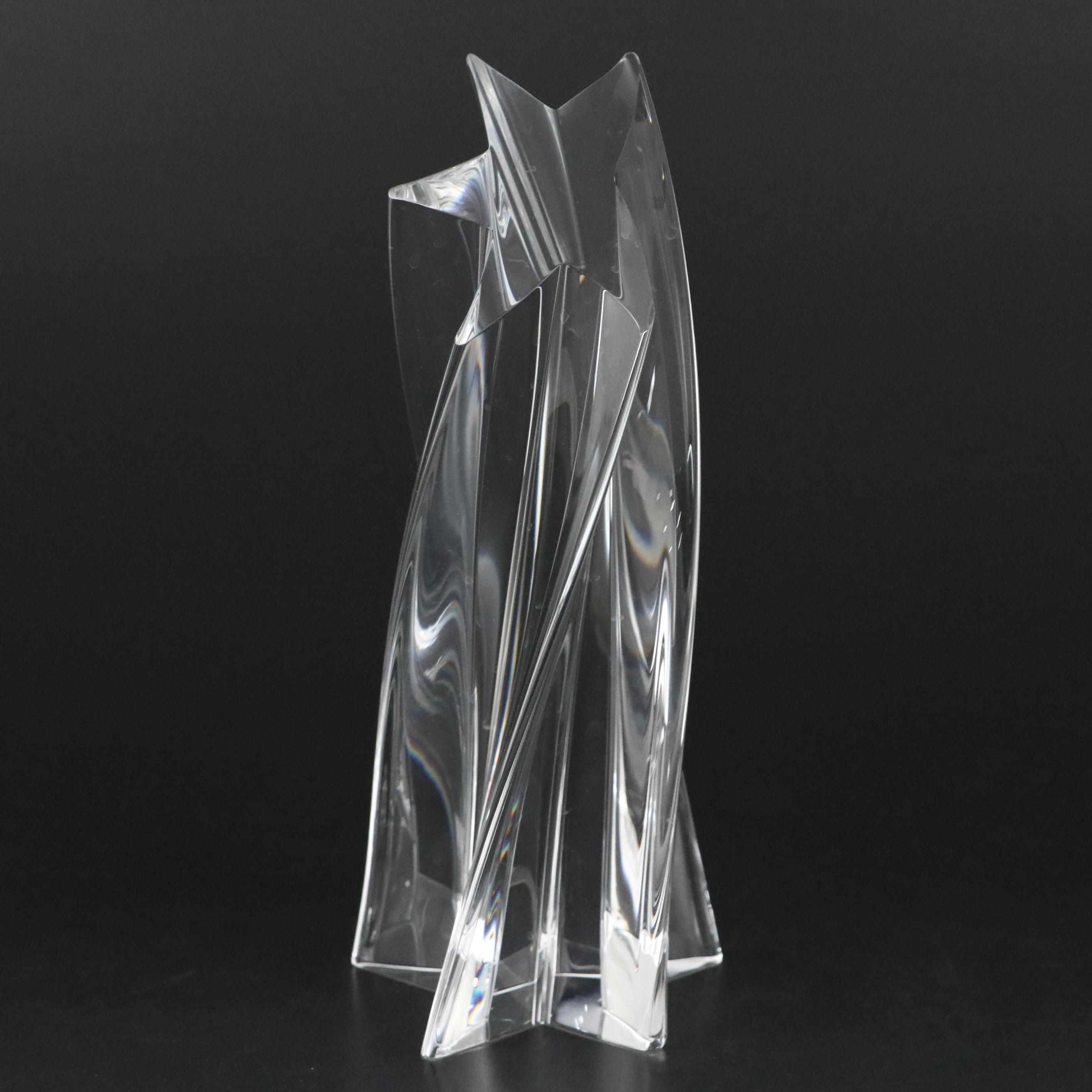 Steuben Art Glass "Shining Star" Figurine Designed by David Dowler