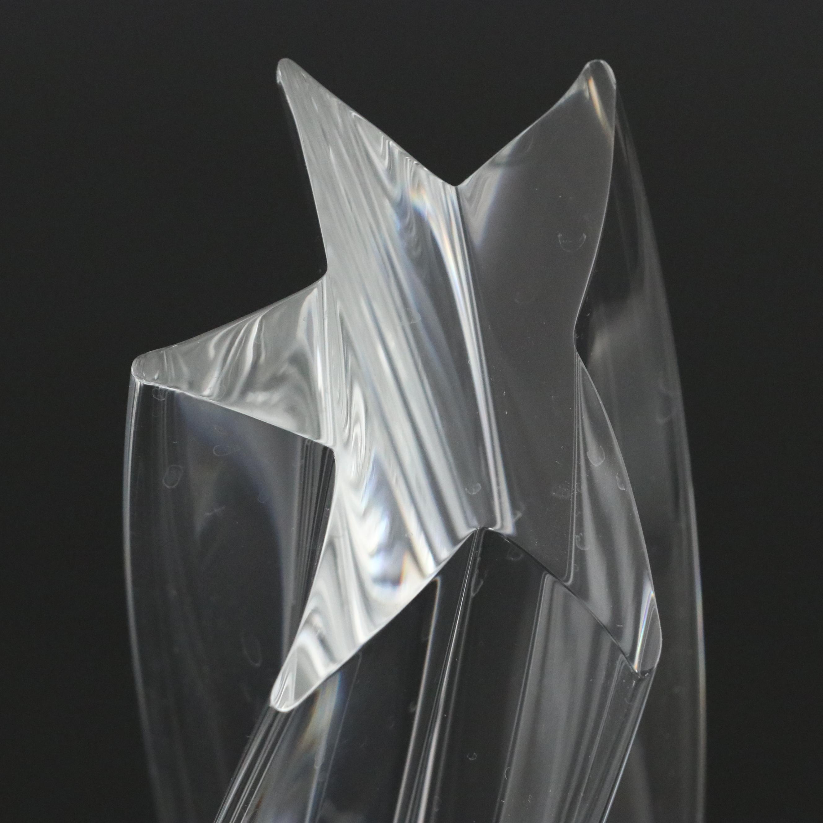 Steuben Art Glass "Shining Star" Figurine Designed by David Dowler