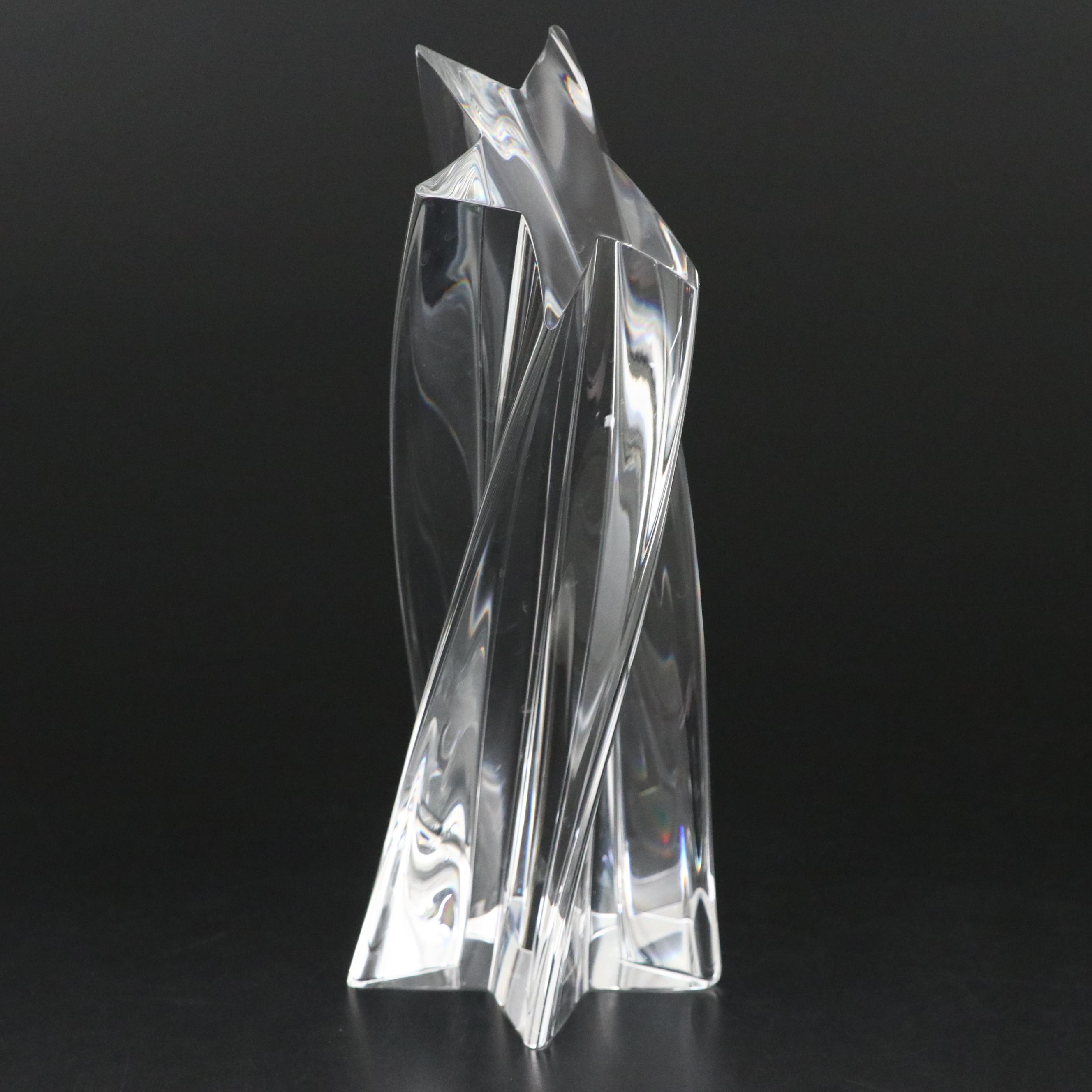 Steuben Art Glass "Shining Star" Figurine Designed by David Dowler