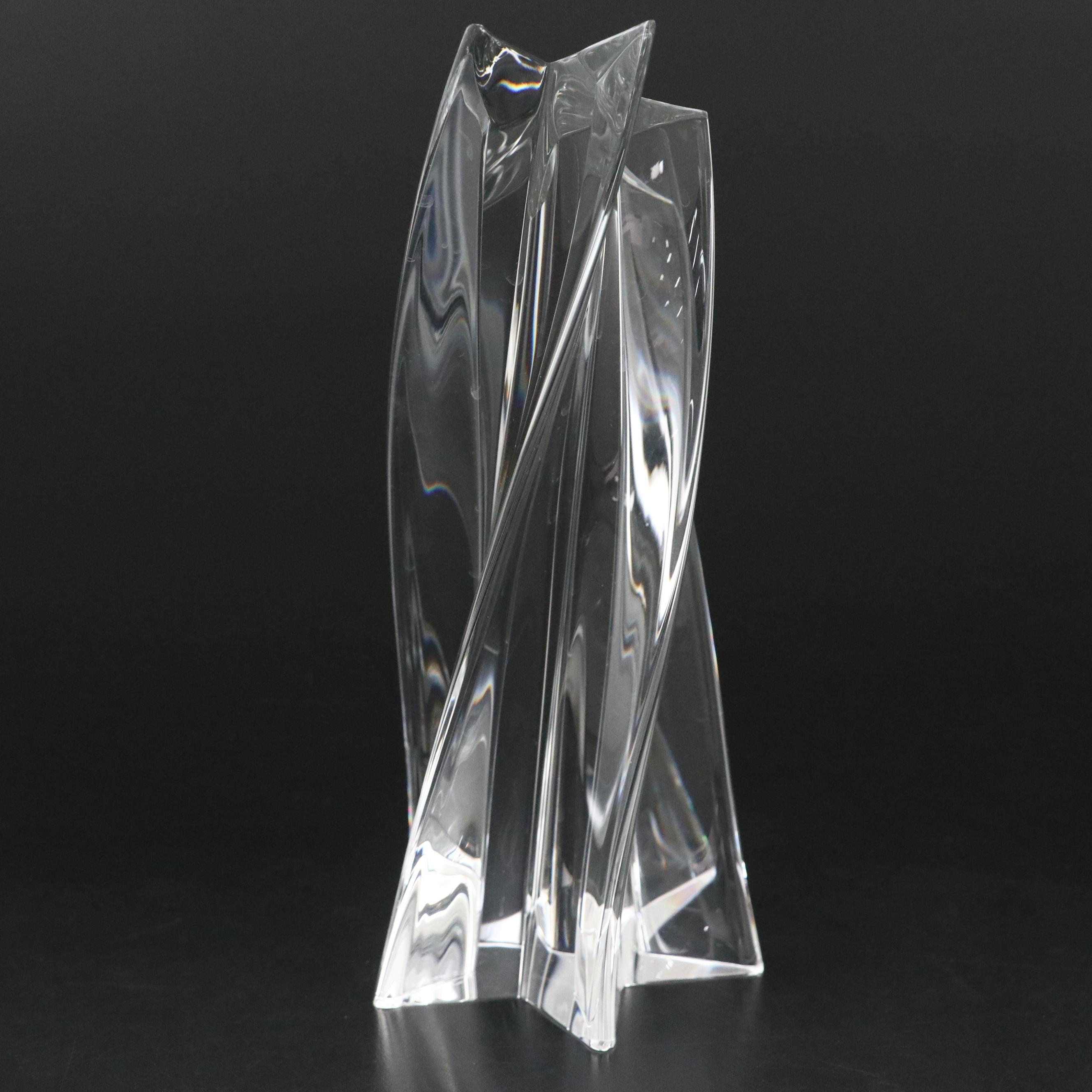 Steuben Art Glass "Shining Star" Figurine Designed by David Dowler