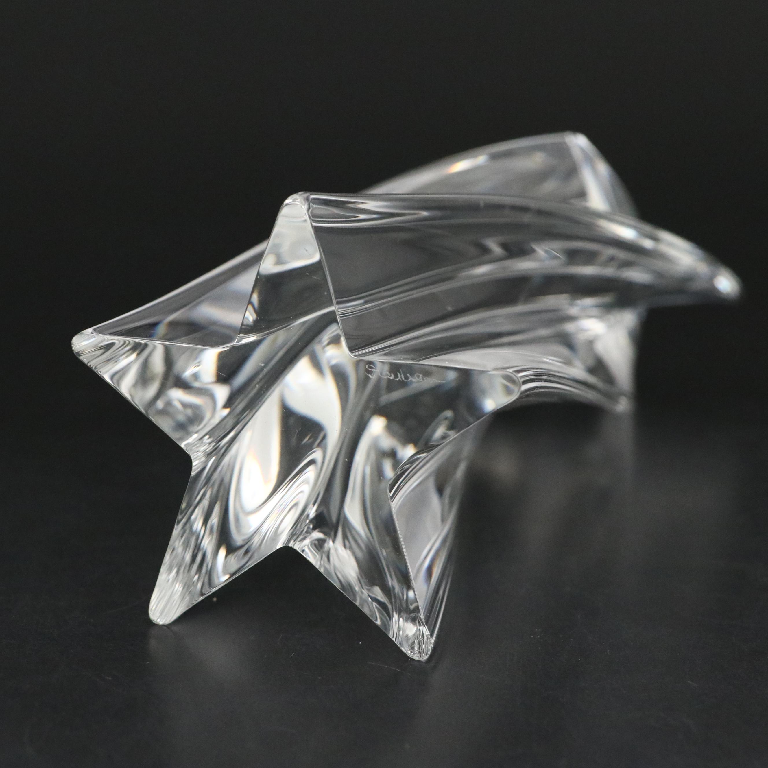 Steuben Art Glass "Shining Star" Figurine Designed by David Dowler