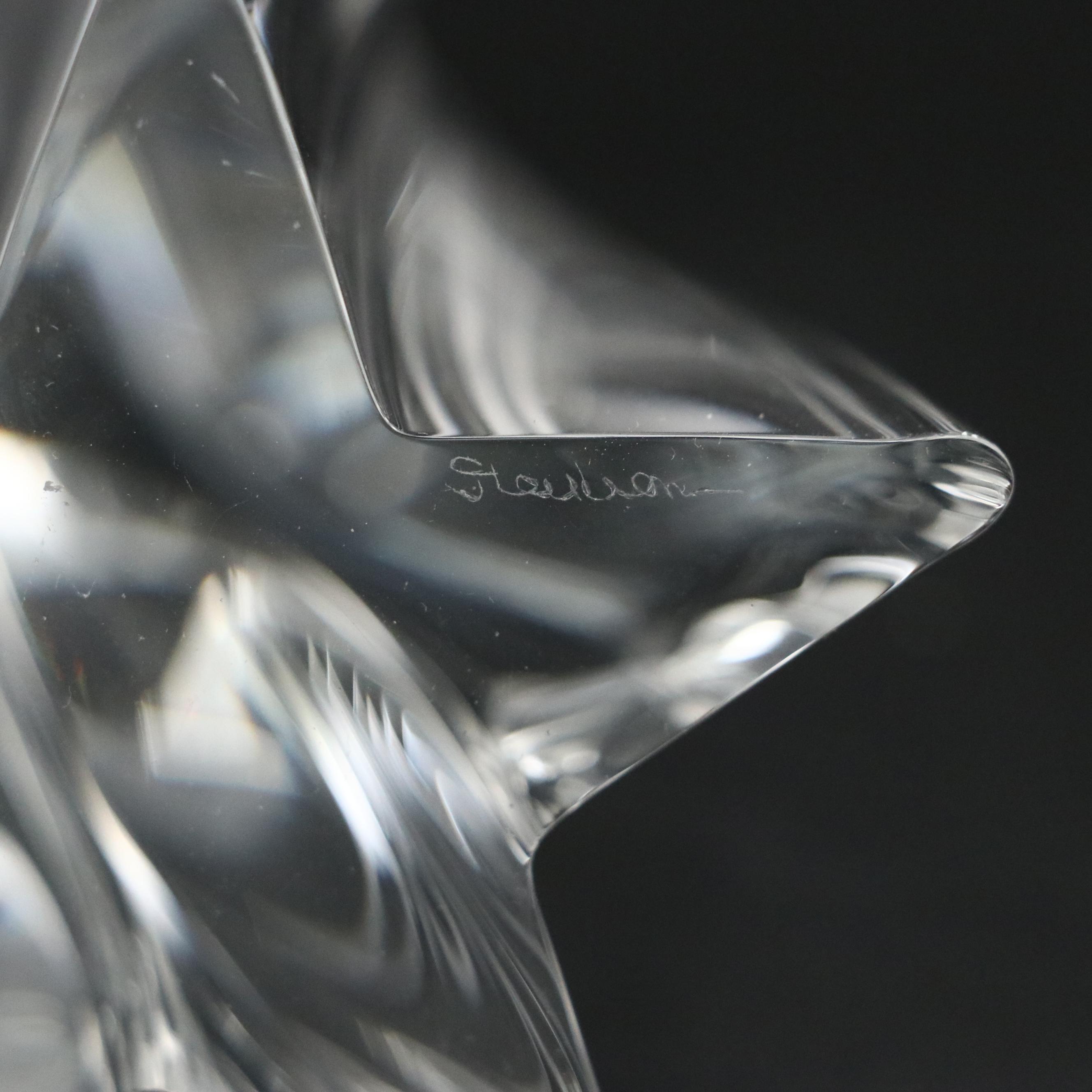 Steuben Art Glass "Shining Star" Figurine Designed by David Dowler