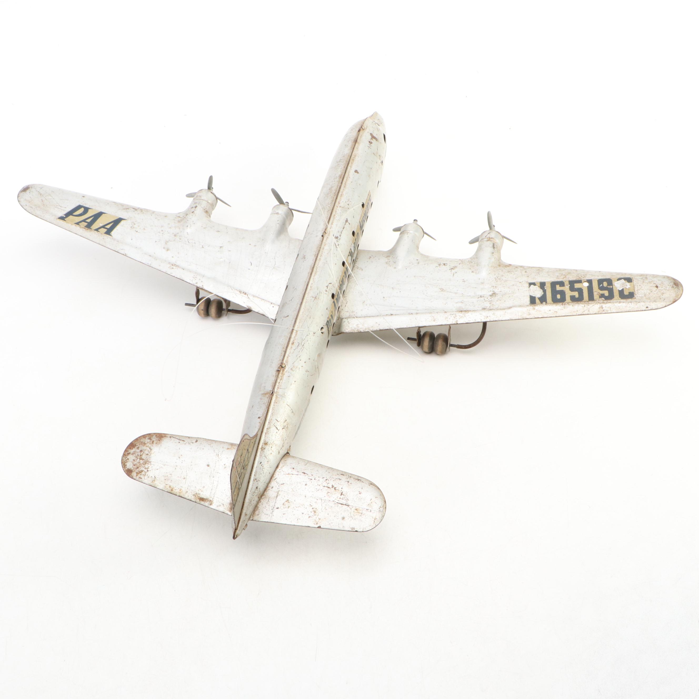 Pan American World Airways Model Airplane, Mid-20th Century