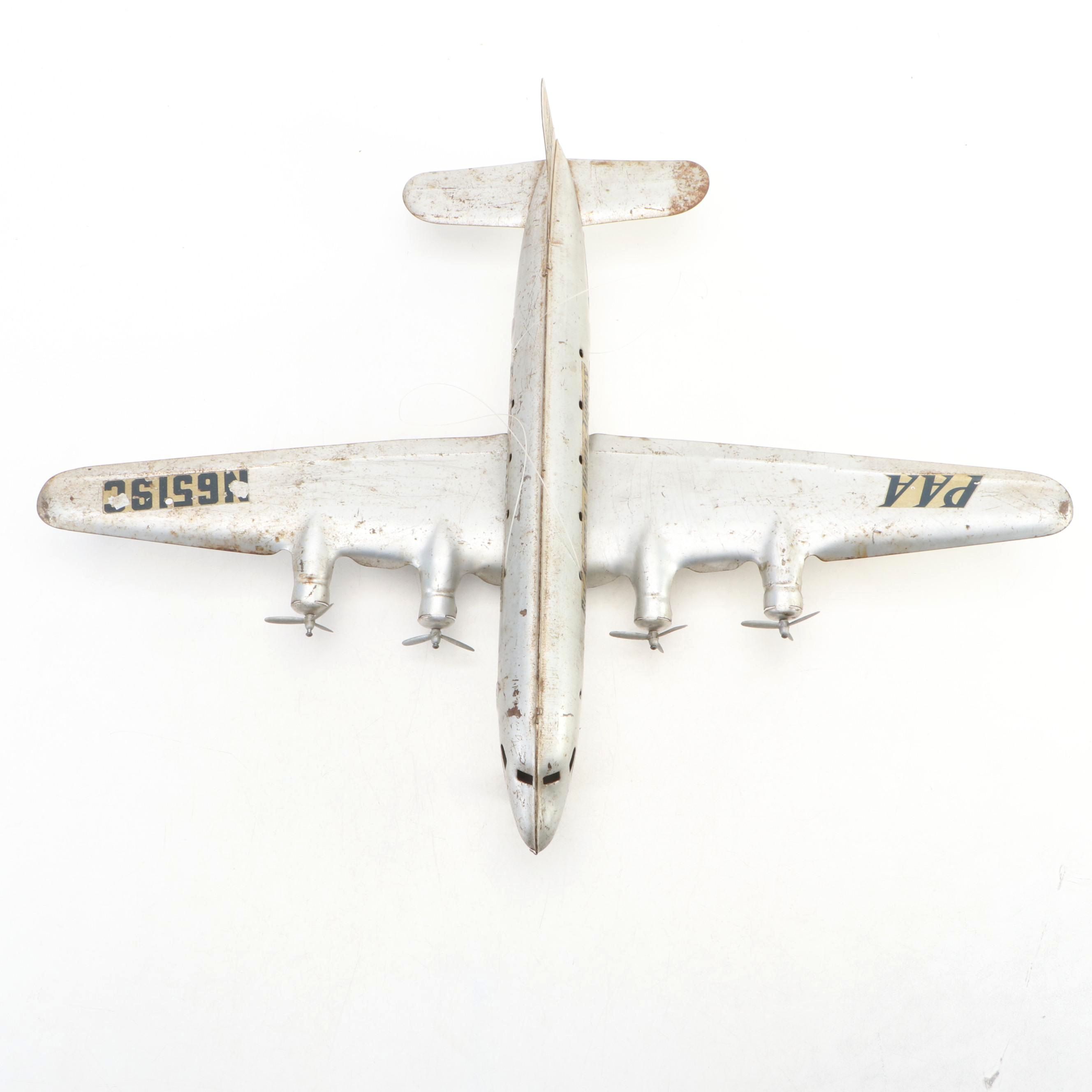 Pan American World Airways Model Airplane, Mid-20th Century