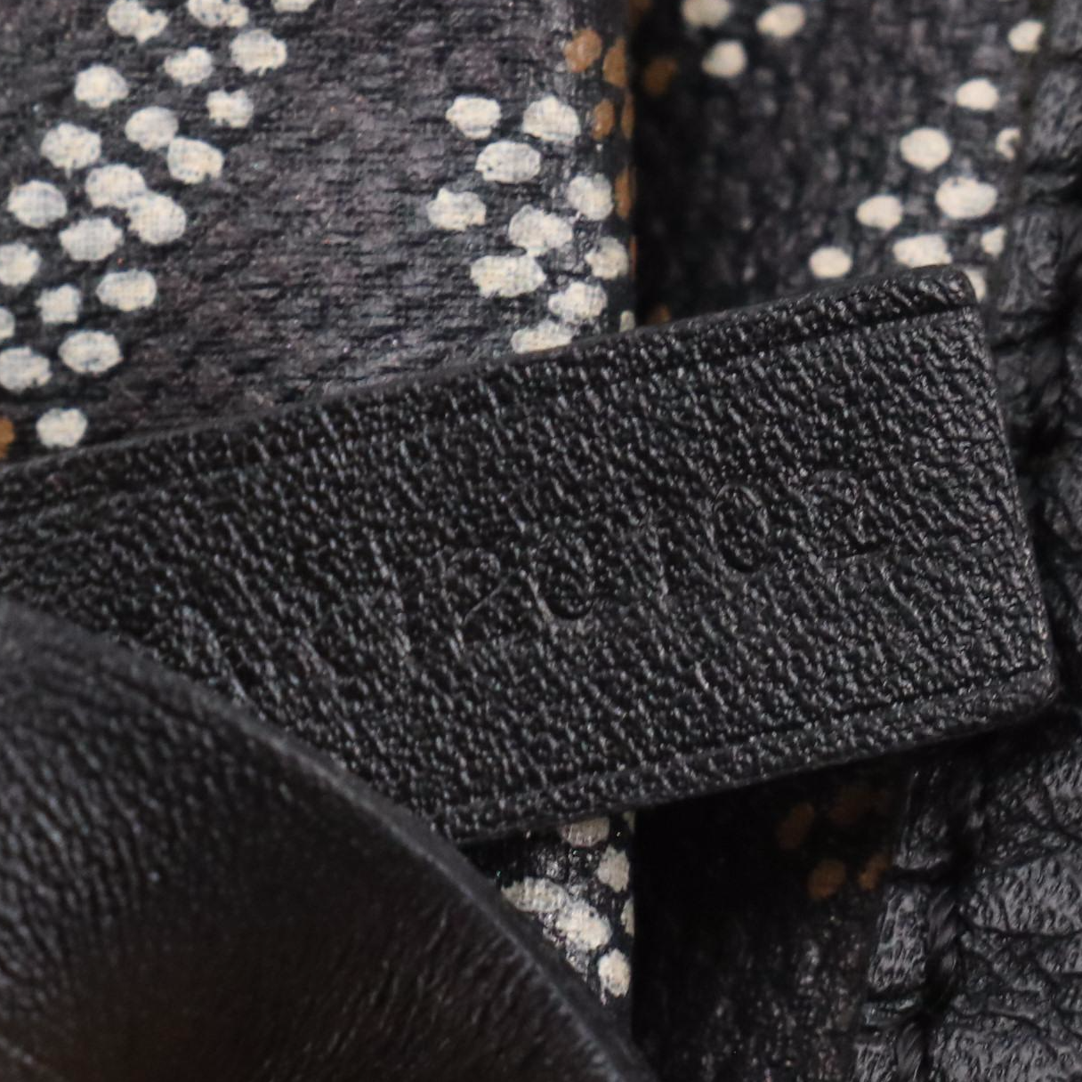 Goyard Saint Louis PM Tote Bag and Pouch in Black & Tan Goyardine Canvas