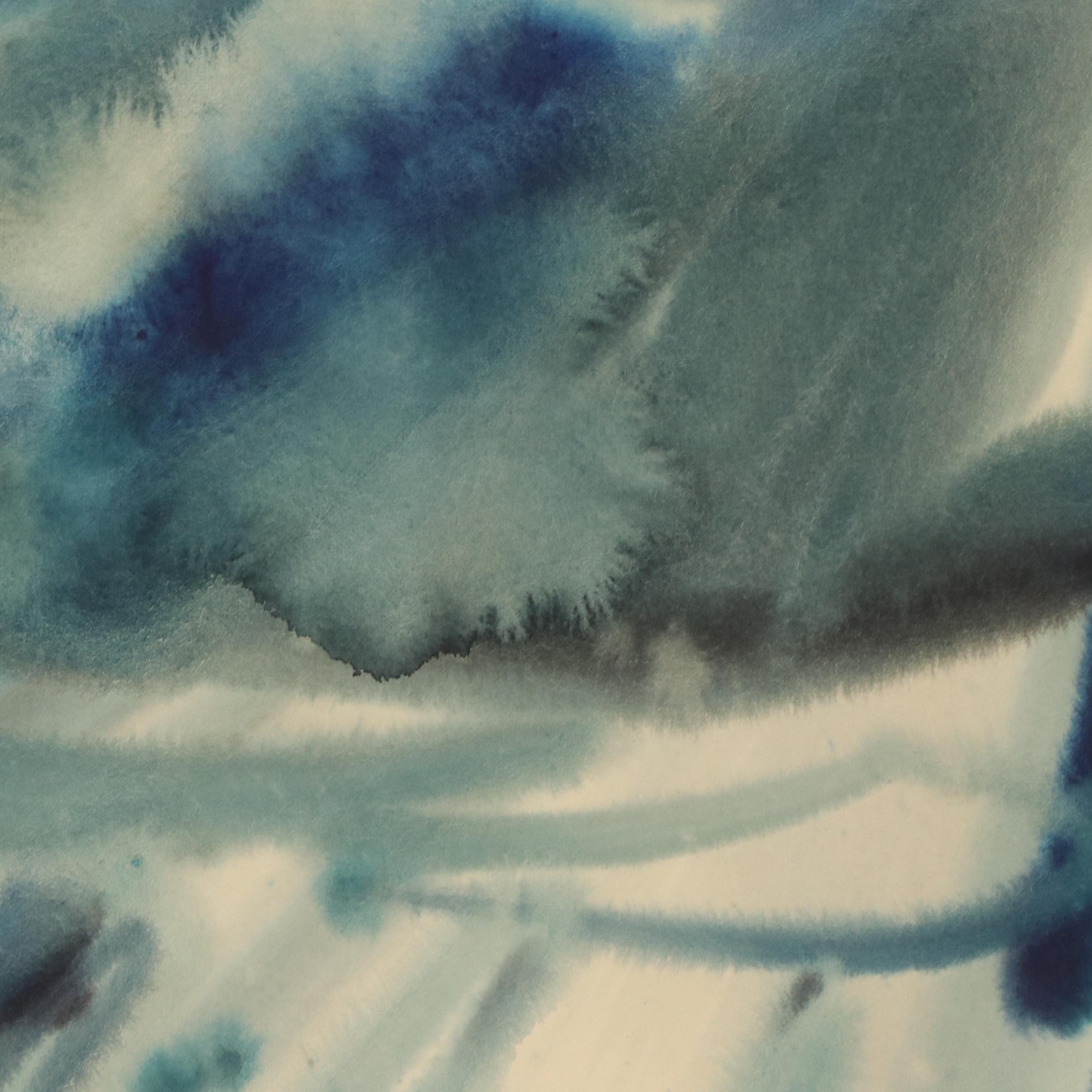 Jack Meanwell Modern Seascape Watercolor Painting, 1979