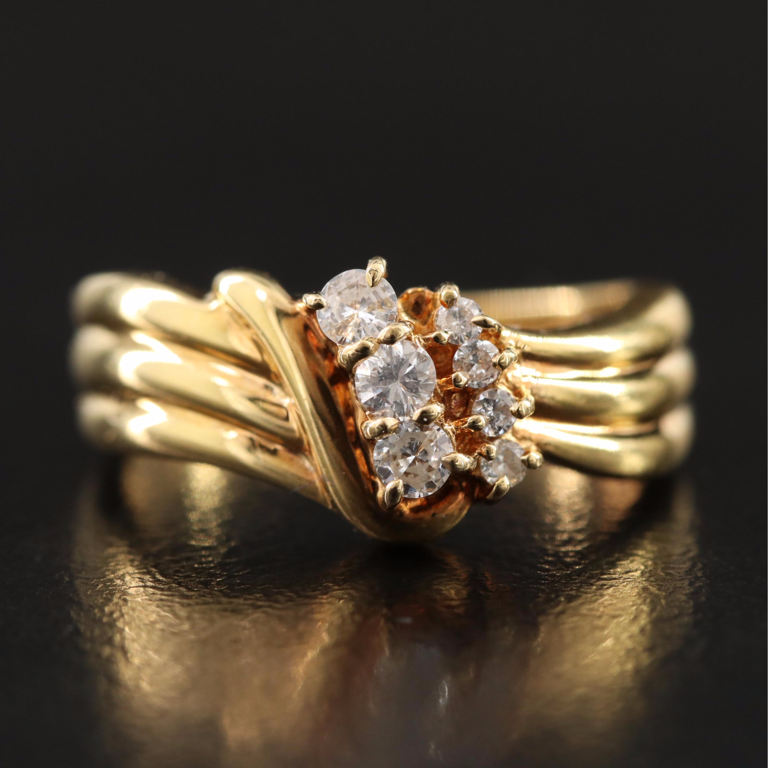 18K 0.26 CTW Diamond Ring