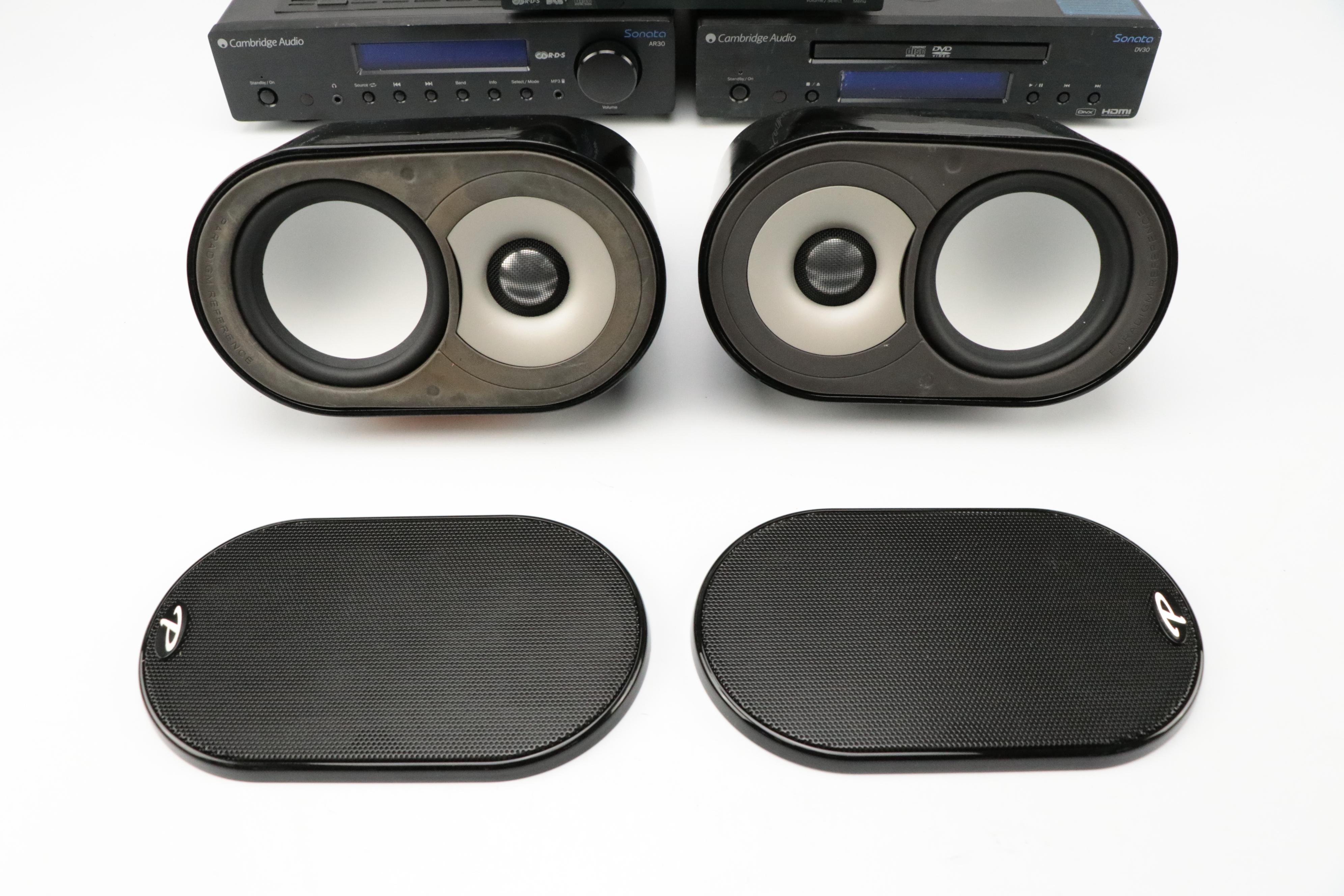 Cambridge Audio AR30 Receiver, D 30TH DVD Player, One+DX1 DAB Receiver and More