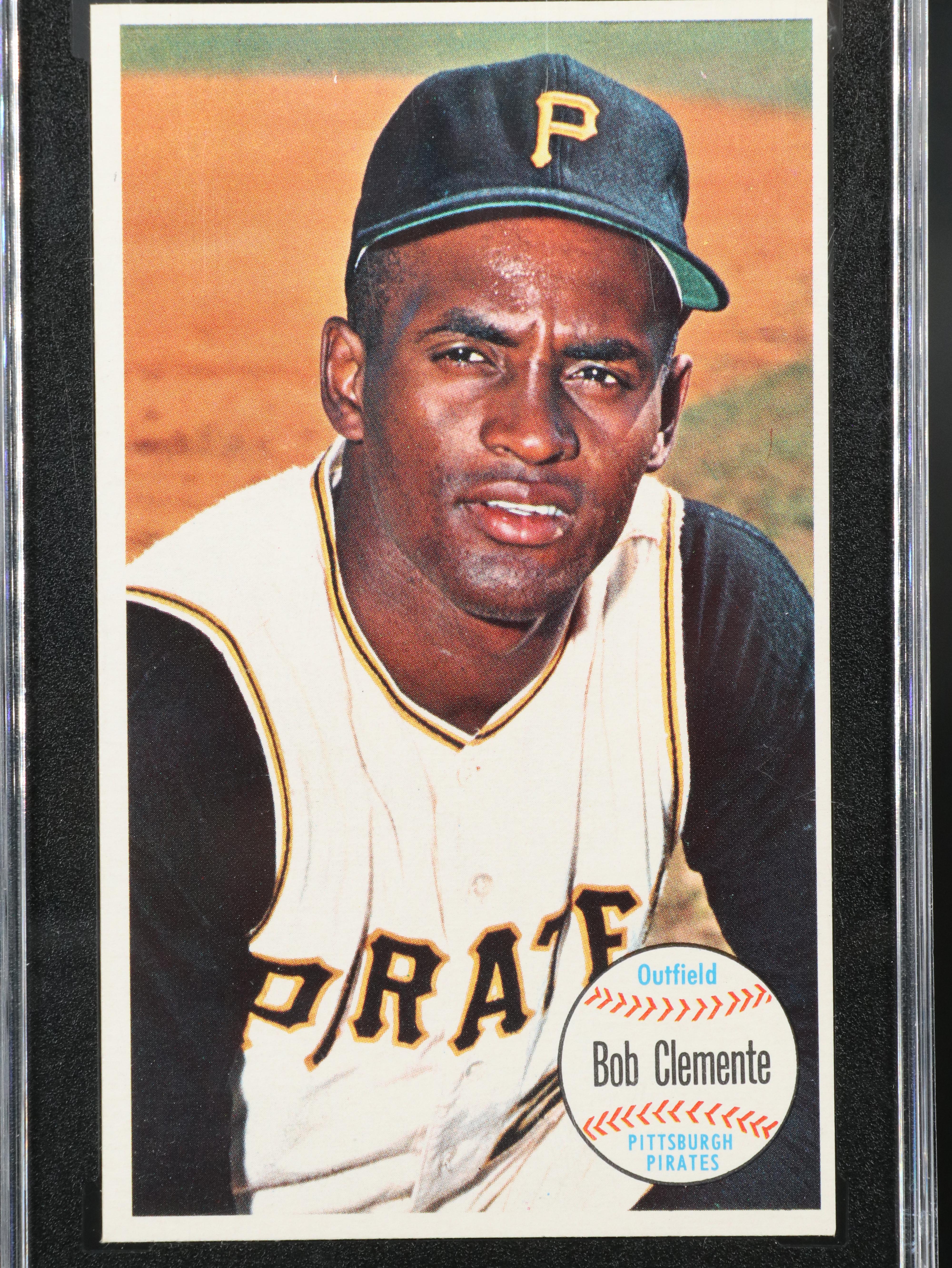 1964 Topps Giants Roberto Clemente Baseball Card Graded SGC 7 with 1961 Topps
