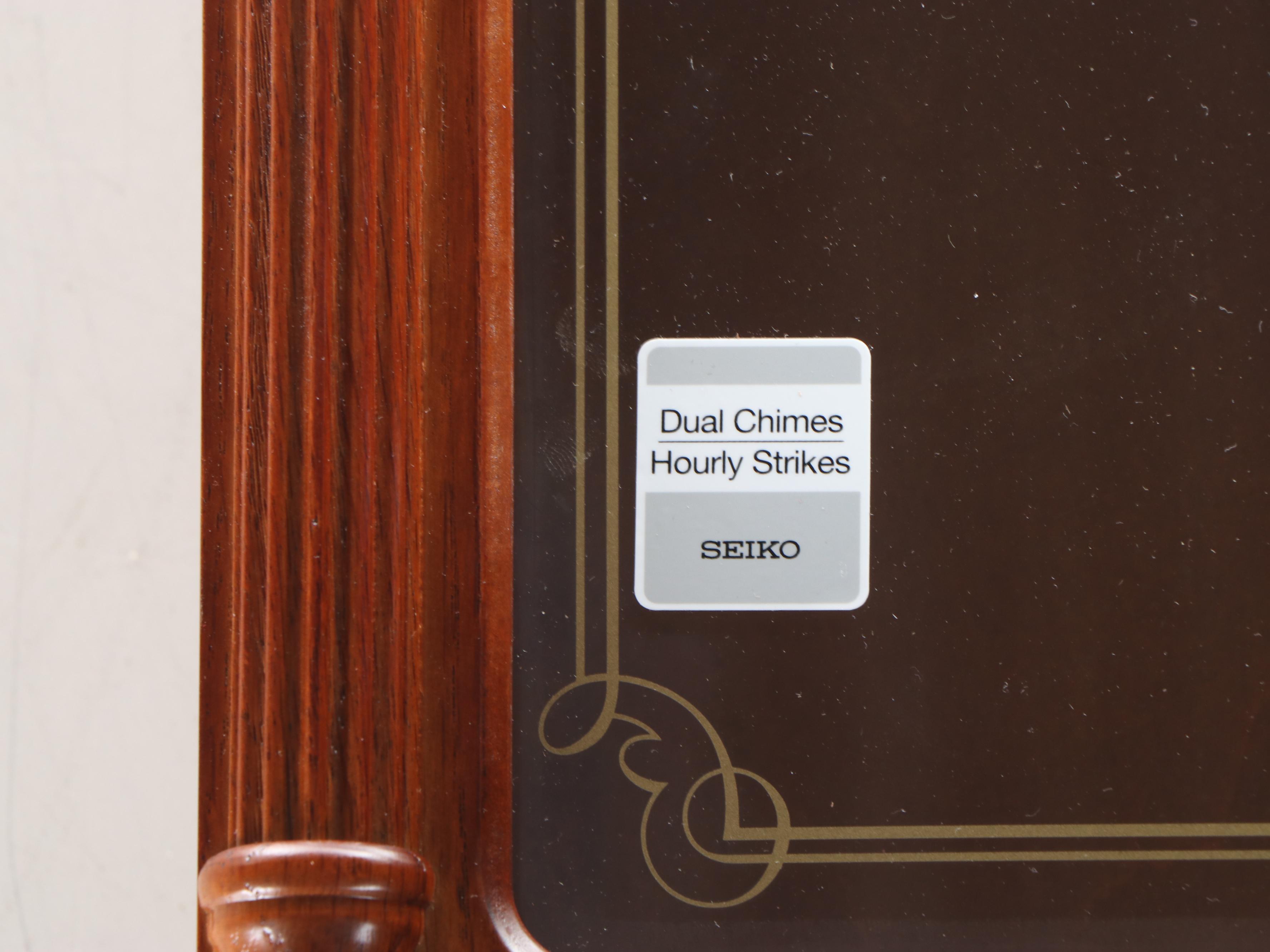 Seiko Wooden Case Regulator Style Wall Clock