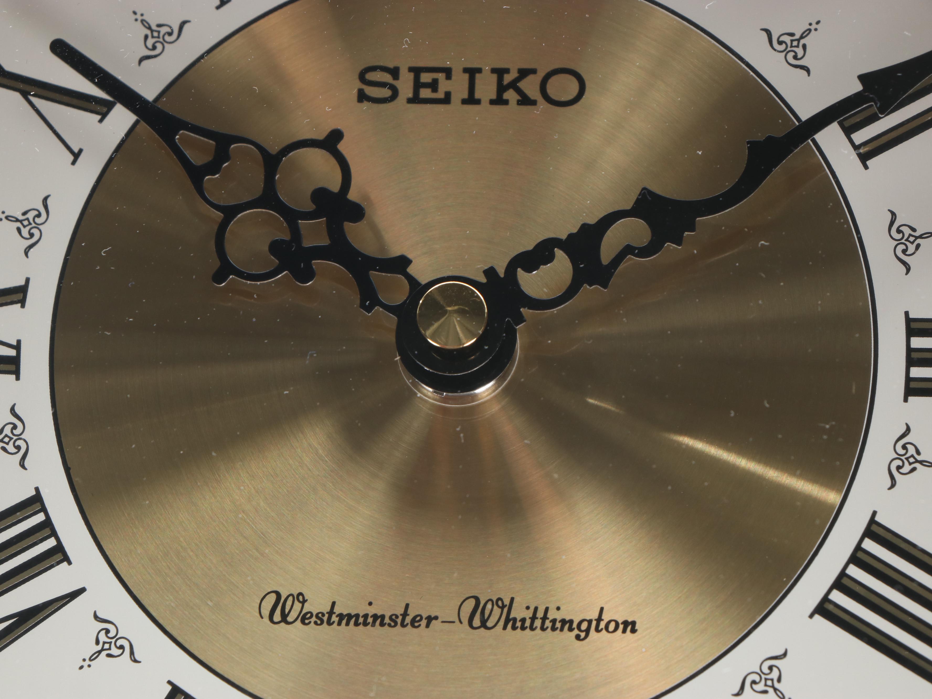 Seiko Wooden Case Regulator Style Wall Clock