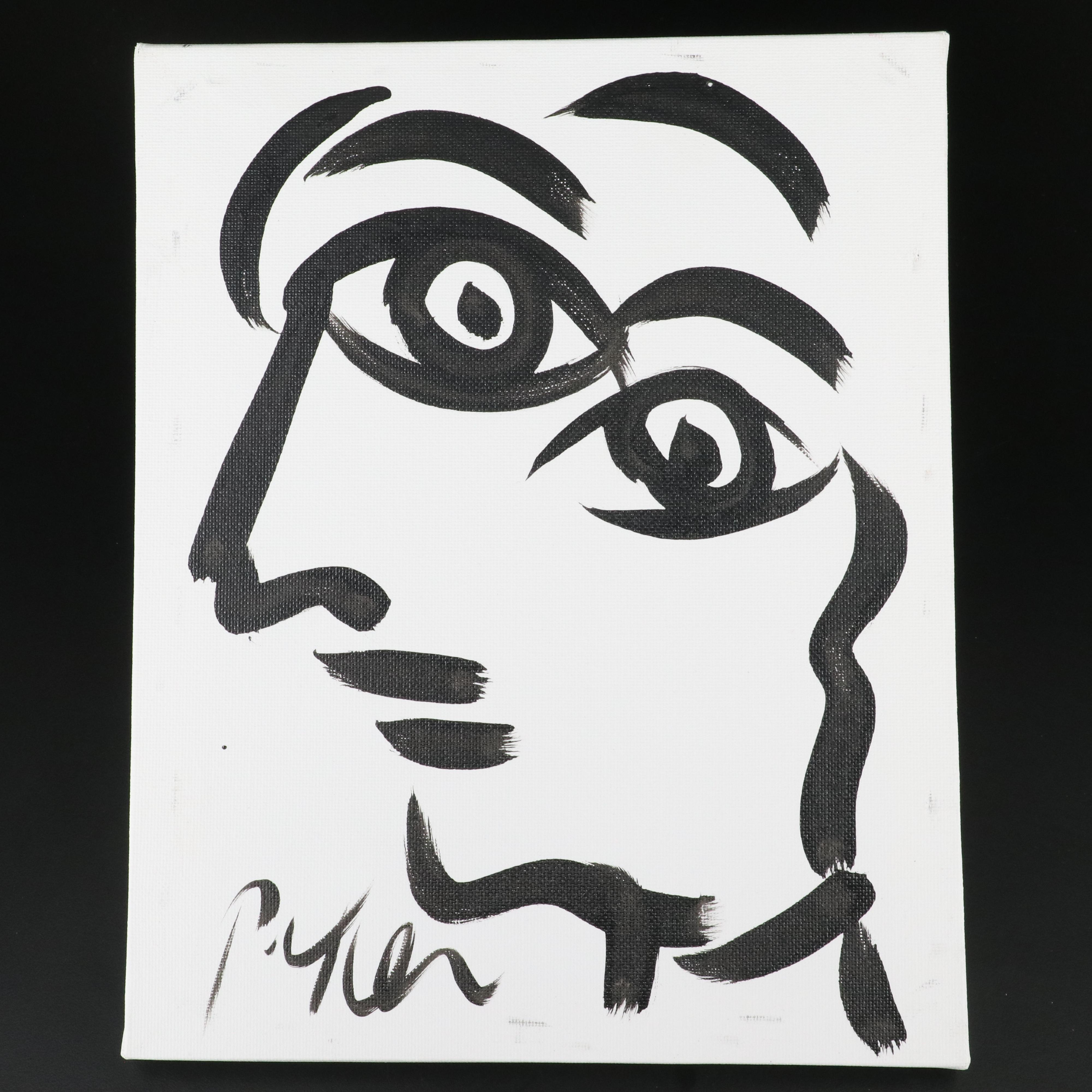 Peter Robert Keil Stylized Acrylic Portrait