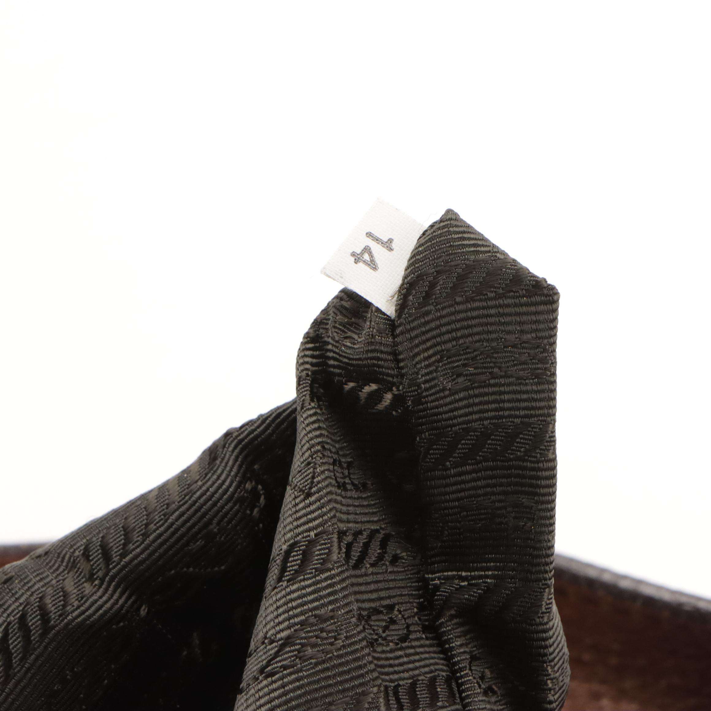 Prada Metallic Bronze Grained Leather Two-Way Hobo Tote Bag