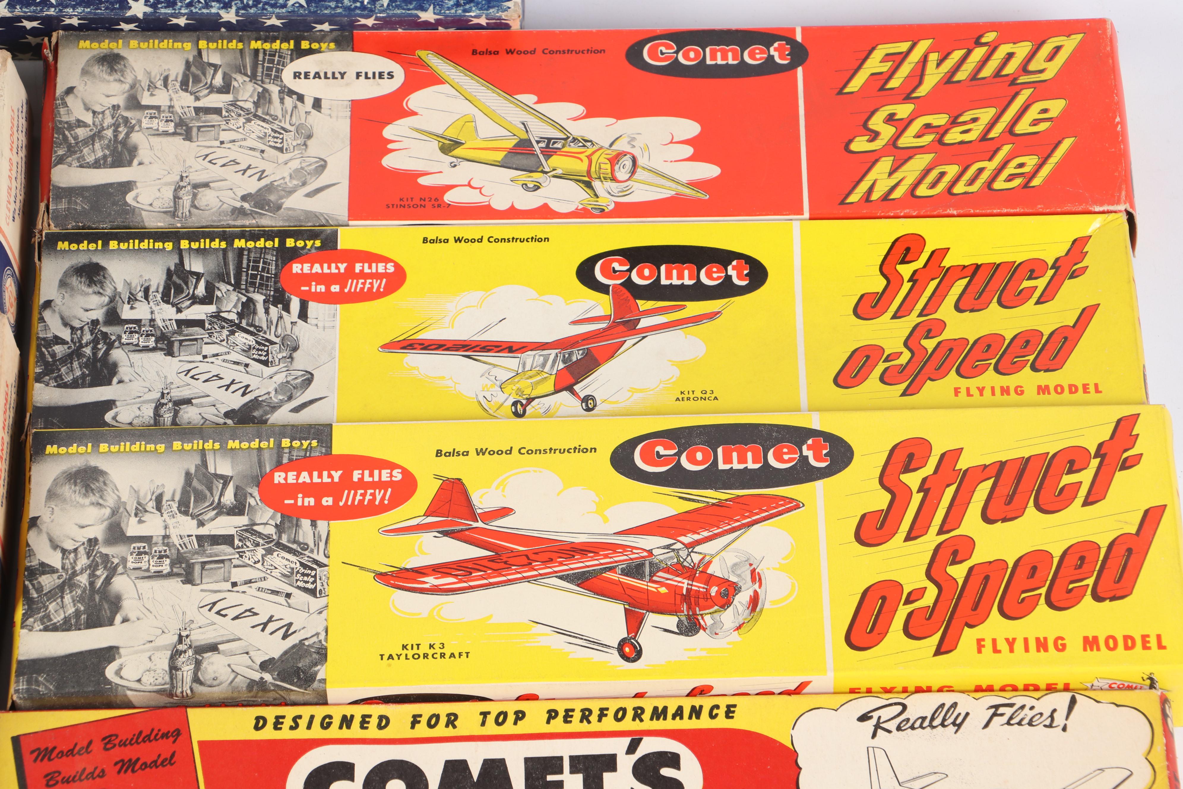 Cleveland "Douglas DC-3", "Luscombe Silvaire" and More Model Airplane Kits