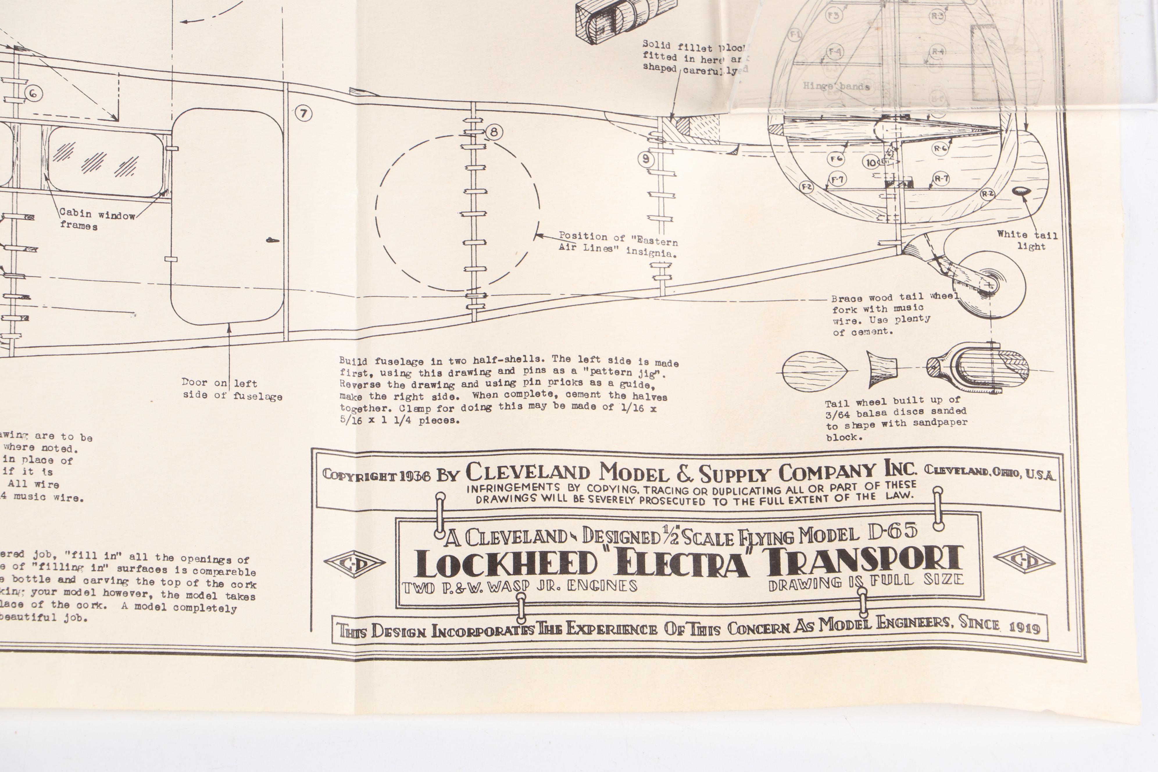 Cleveland "Douglas DC-3", "Luscombe Silvaire" and More Model Airplane Kits