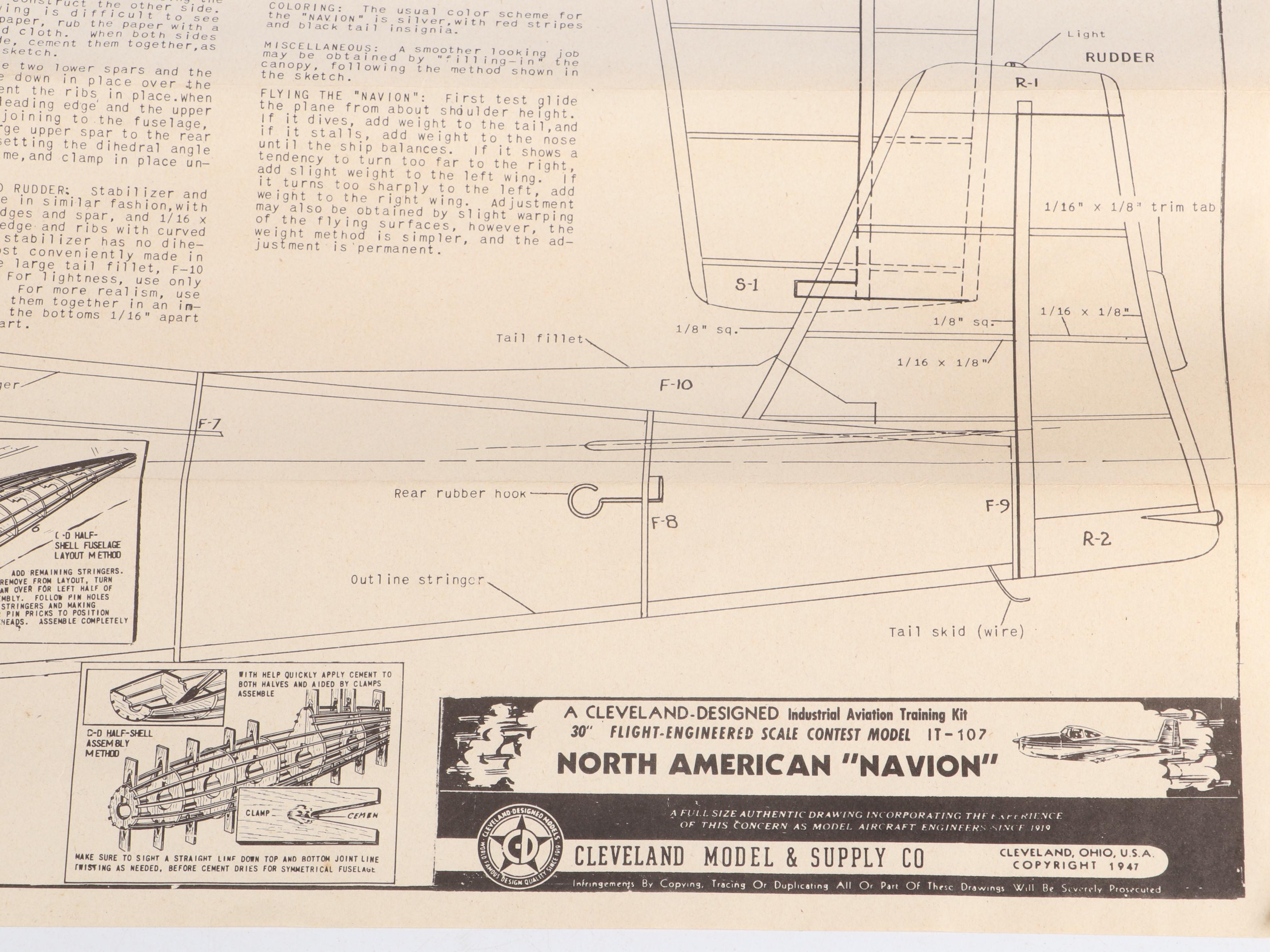 Cleveland "Douglas DC-3", "Luscombe Silvaire" and More Model Airplane Kits