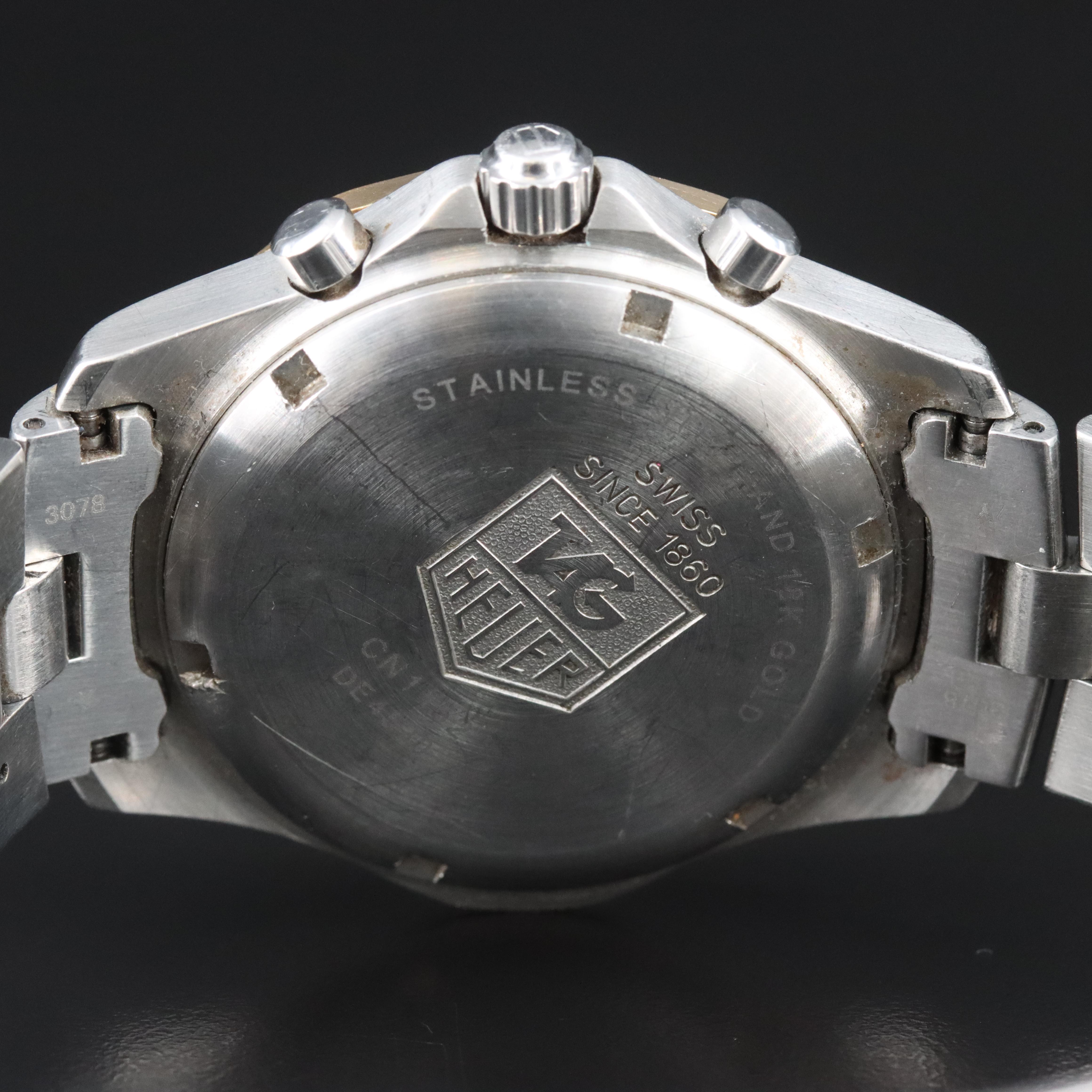 TAG Heuer 2000 Exclusive Chronograph ref.CN1152 18K Gold Steel Quartz Watch