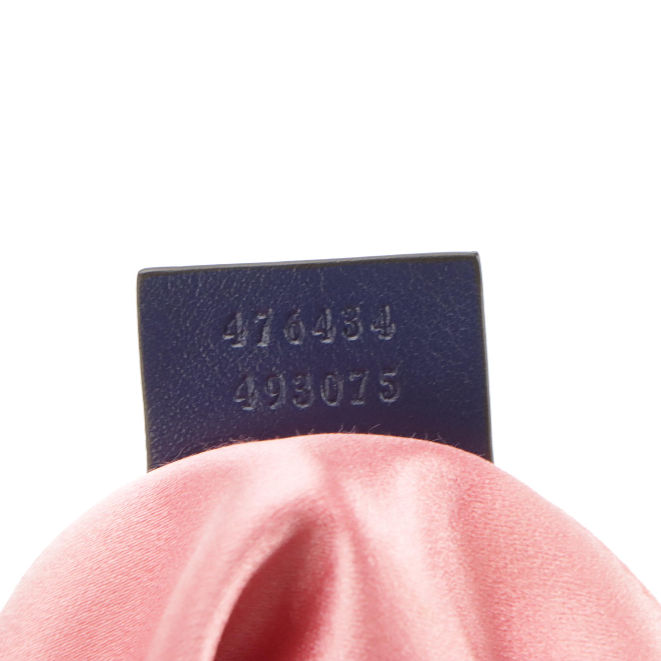 Gucci Marmont Royal Blue Matelassé Velvet Belt Bag