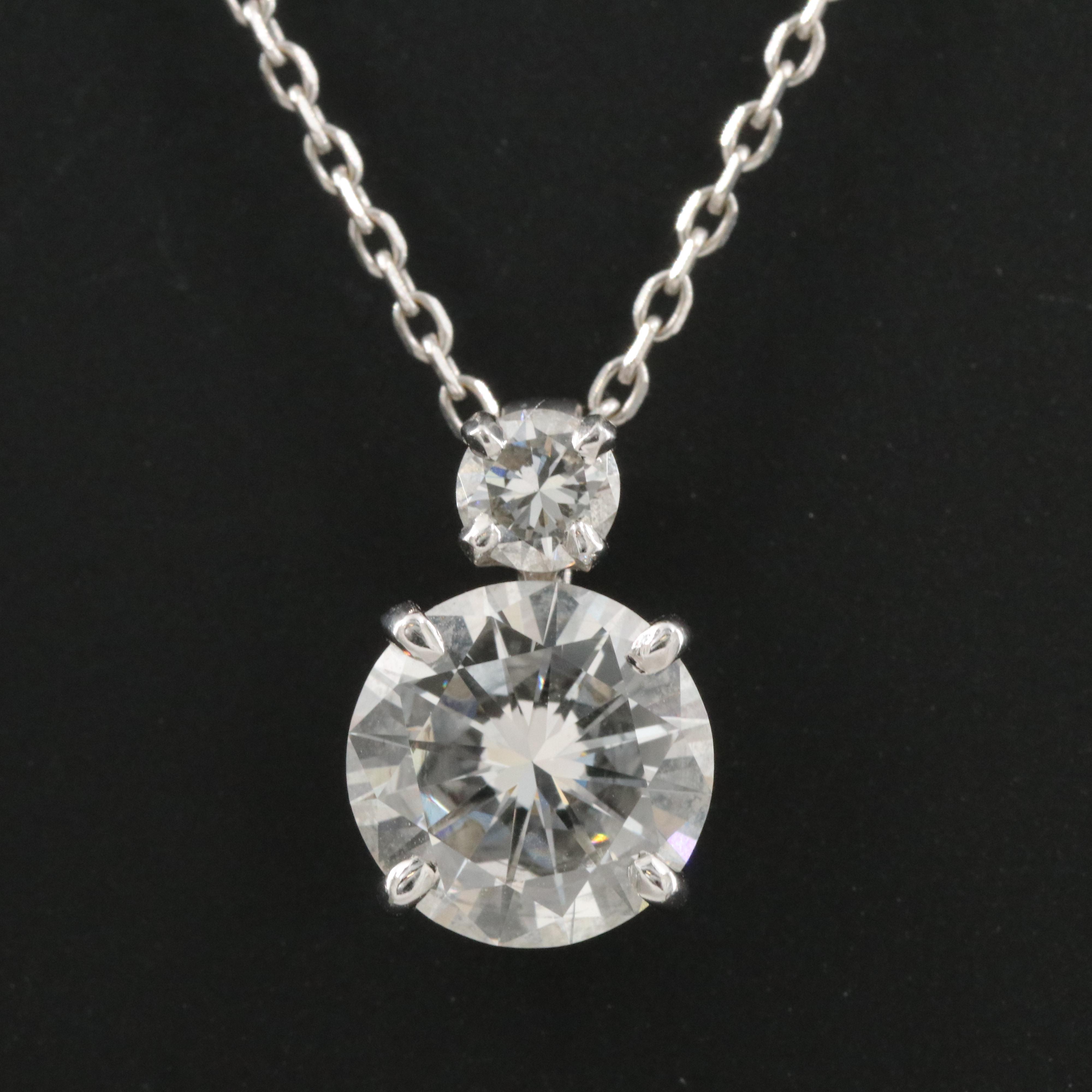 18K 2.31 CTW Diamond Pendant Necklace