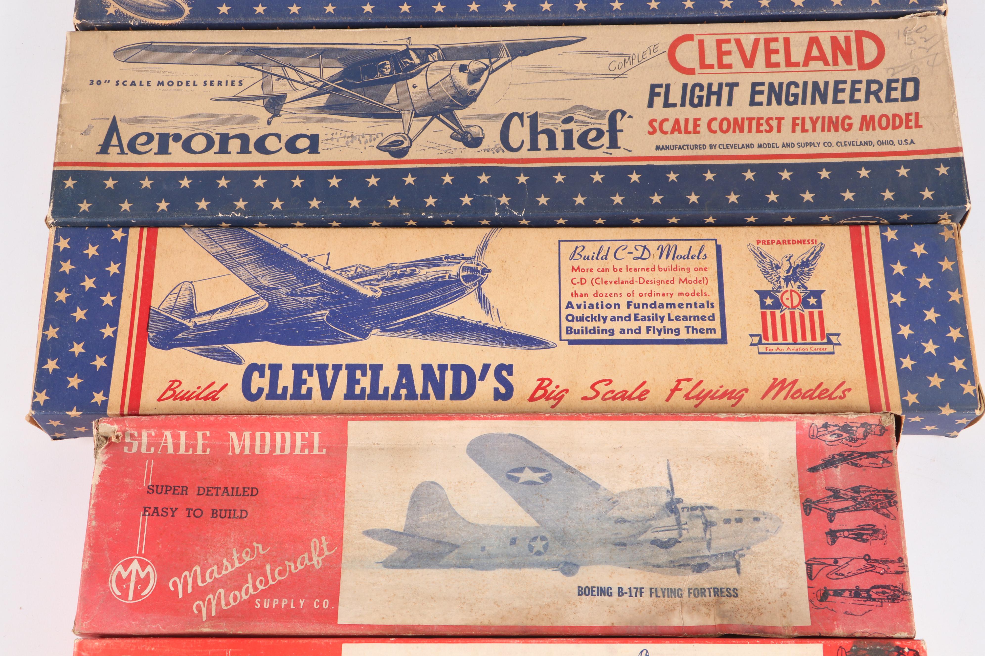 "Boeing B-17F Flying Fortress," "Lockheed P-38" and More Model Warplane Kits