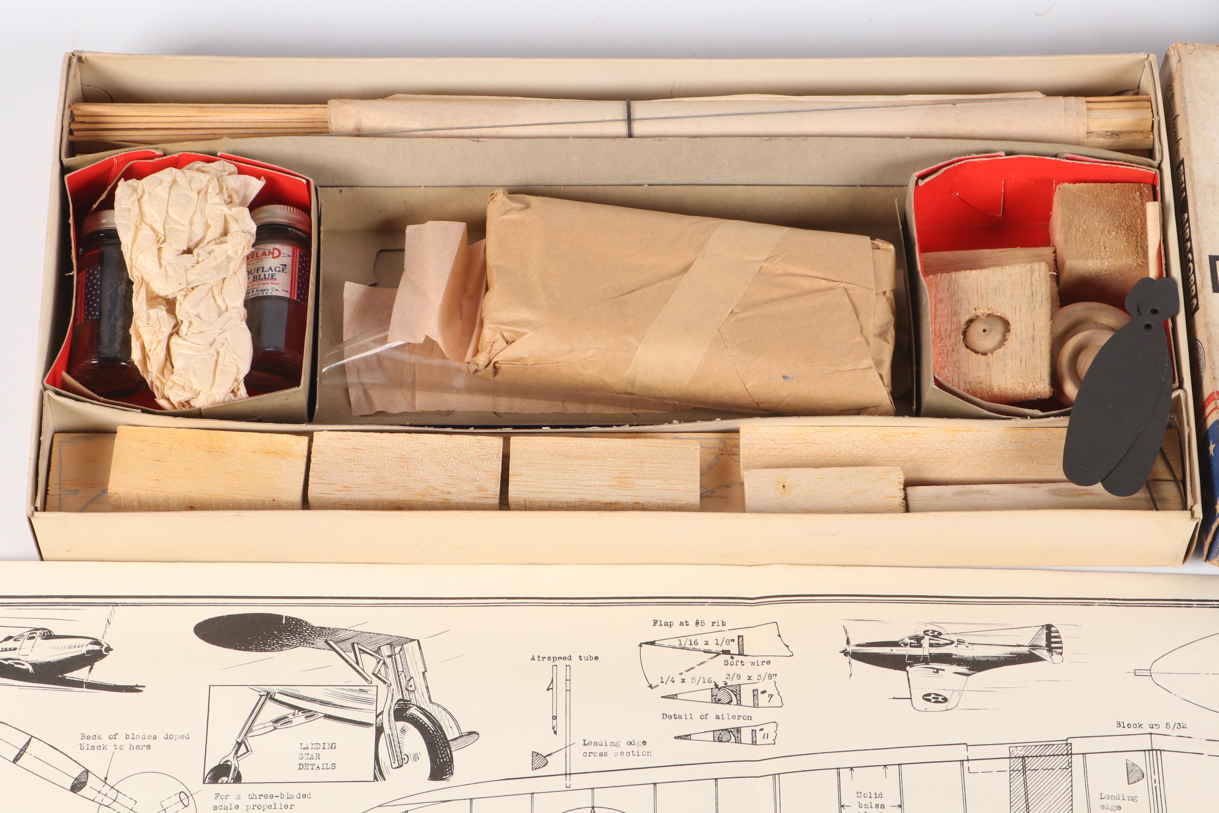 "Boeing B-17F Flying Fortress," "Lockheed P-38" and More Model Warplane Kits