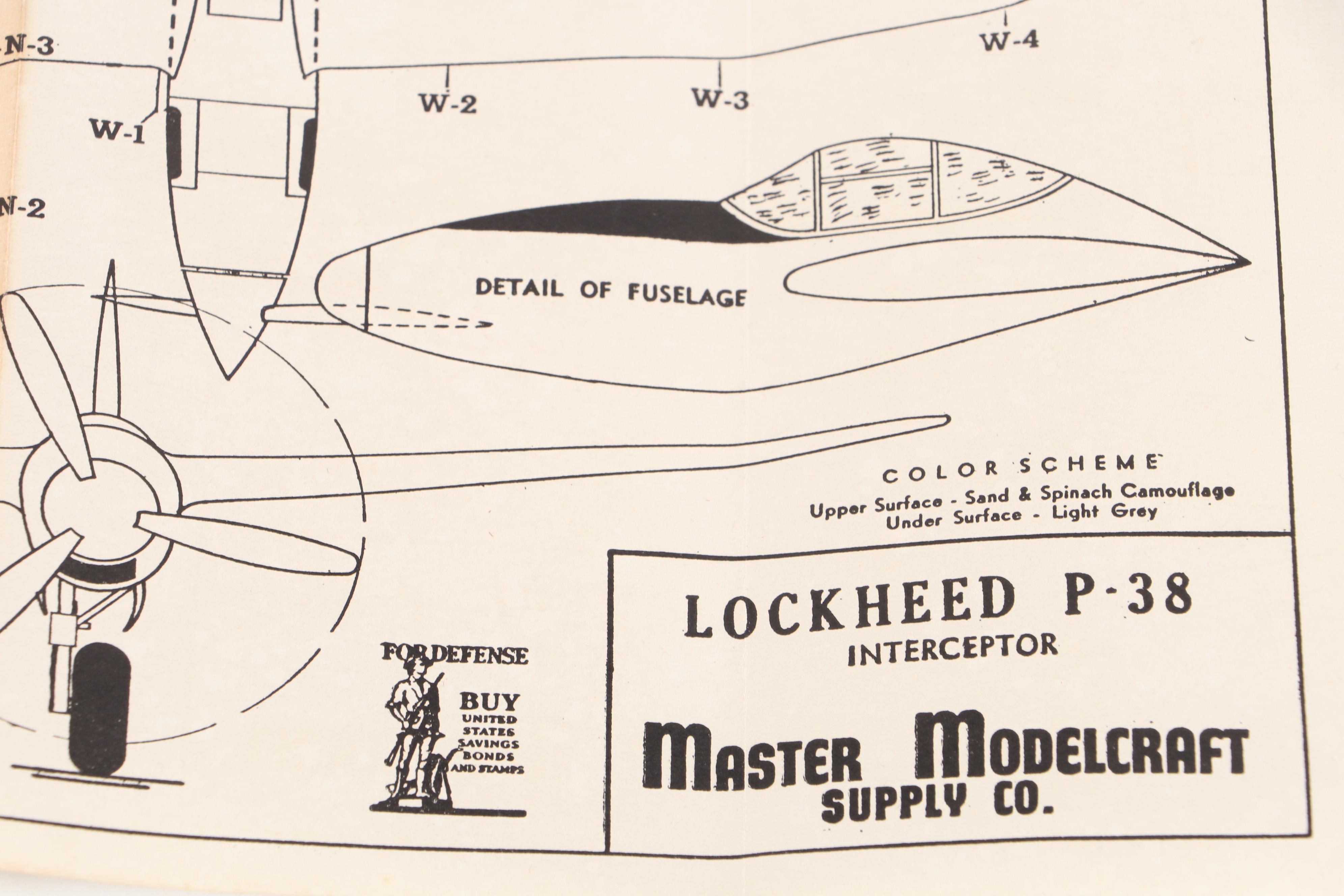 "Boeing B-17F Flying Fortress," "Lockheed P-38" and More Model Warplane Kits