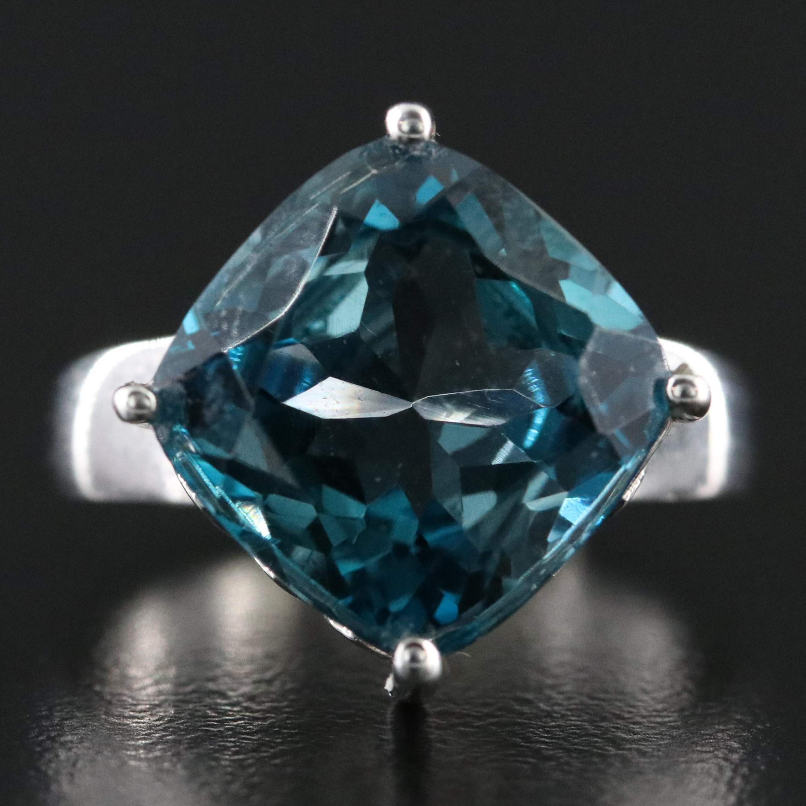Sterling London Blue Topaz Ring