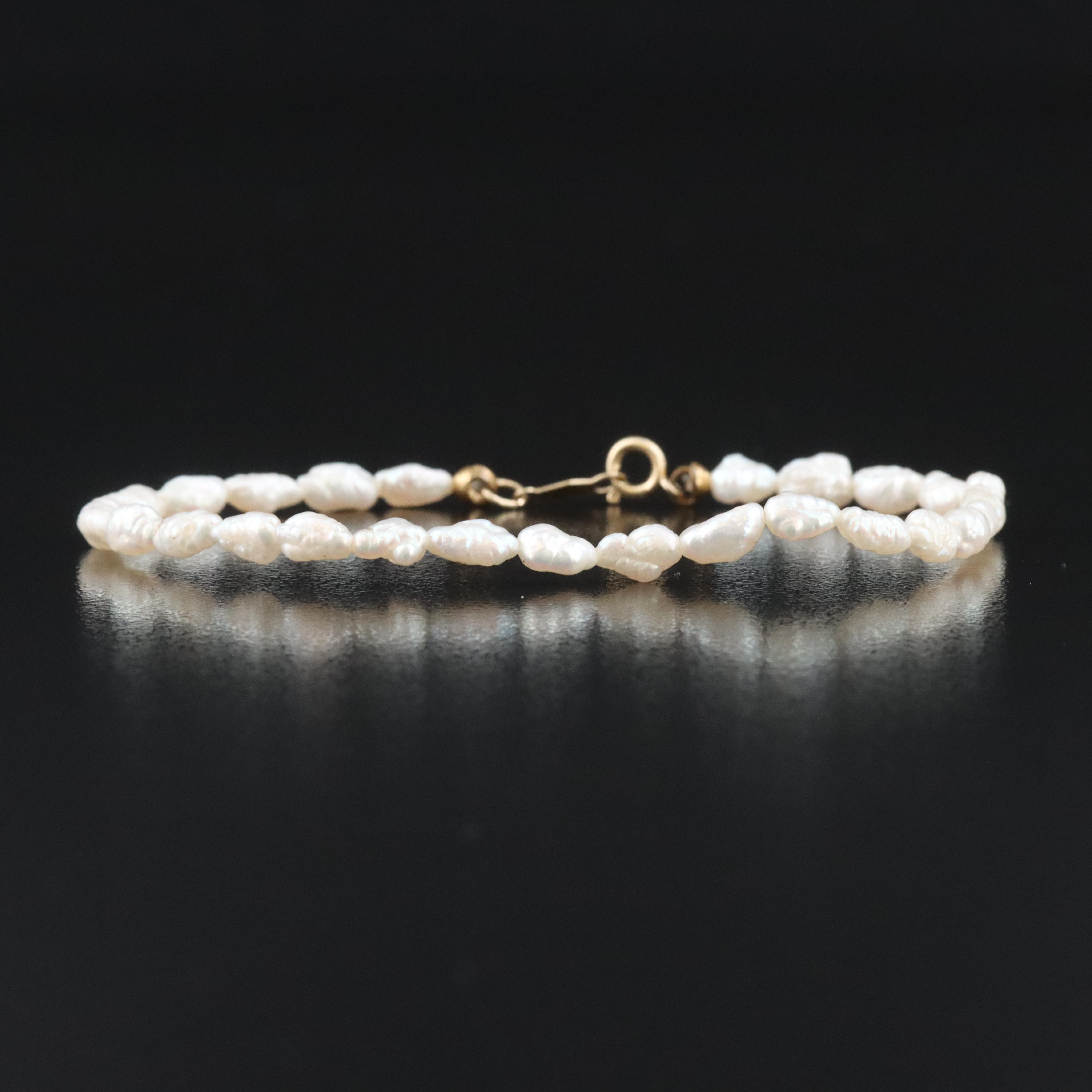 Pearl Bracelet with 14K Clasp