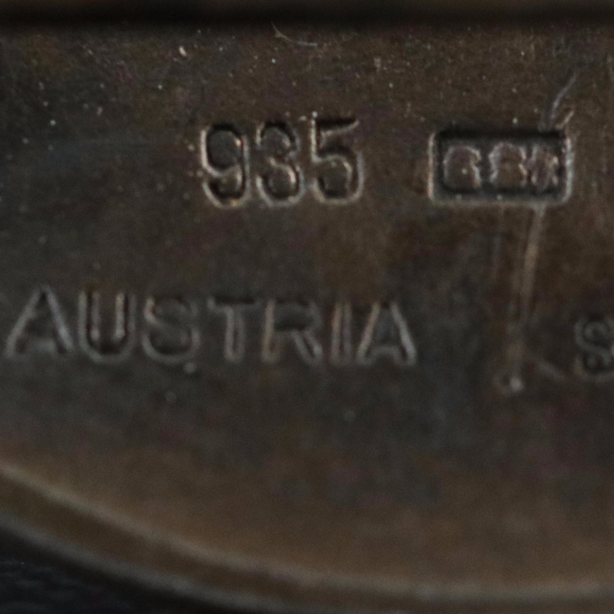 Sterling and 935 Silver Enamel Pins Featuring a David Andersen Owl