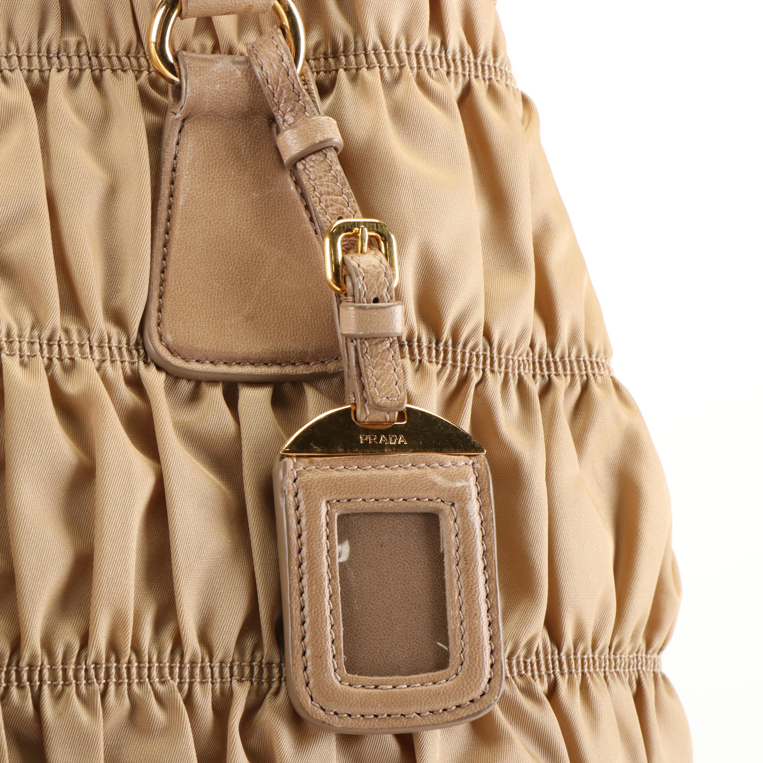 Prada Gaufre Satchel in Tessuto Nylon and Leather