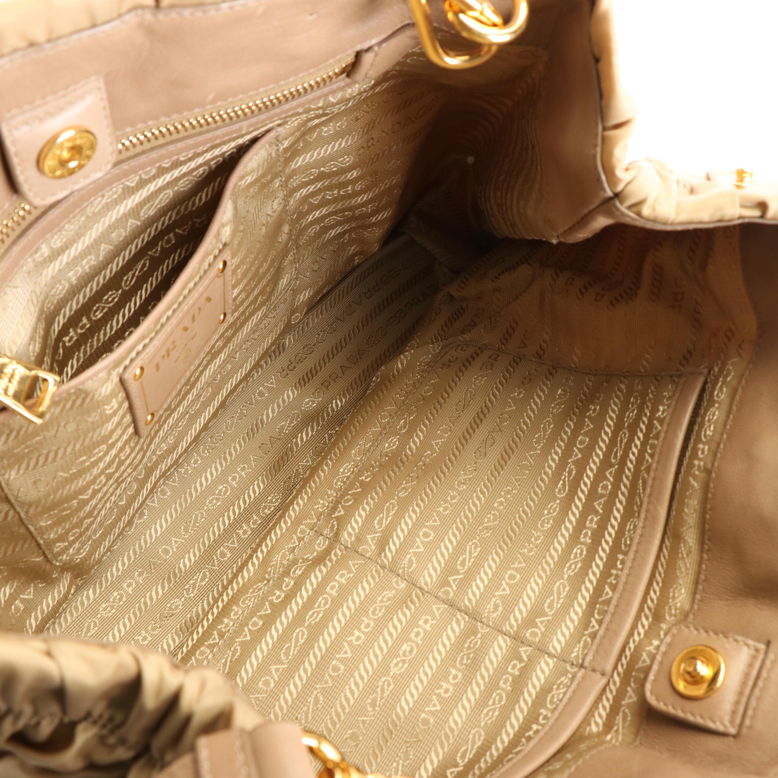 Prada Gaufre Satchel in Tessuto Nylon and Leather