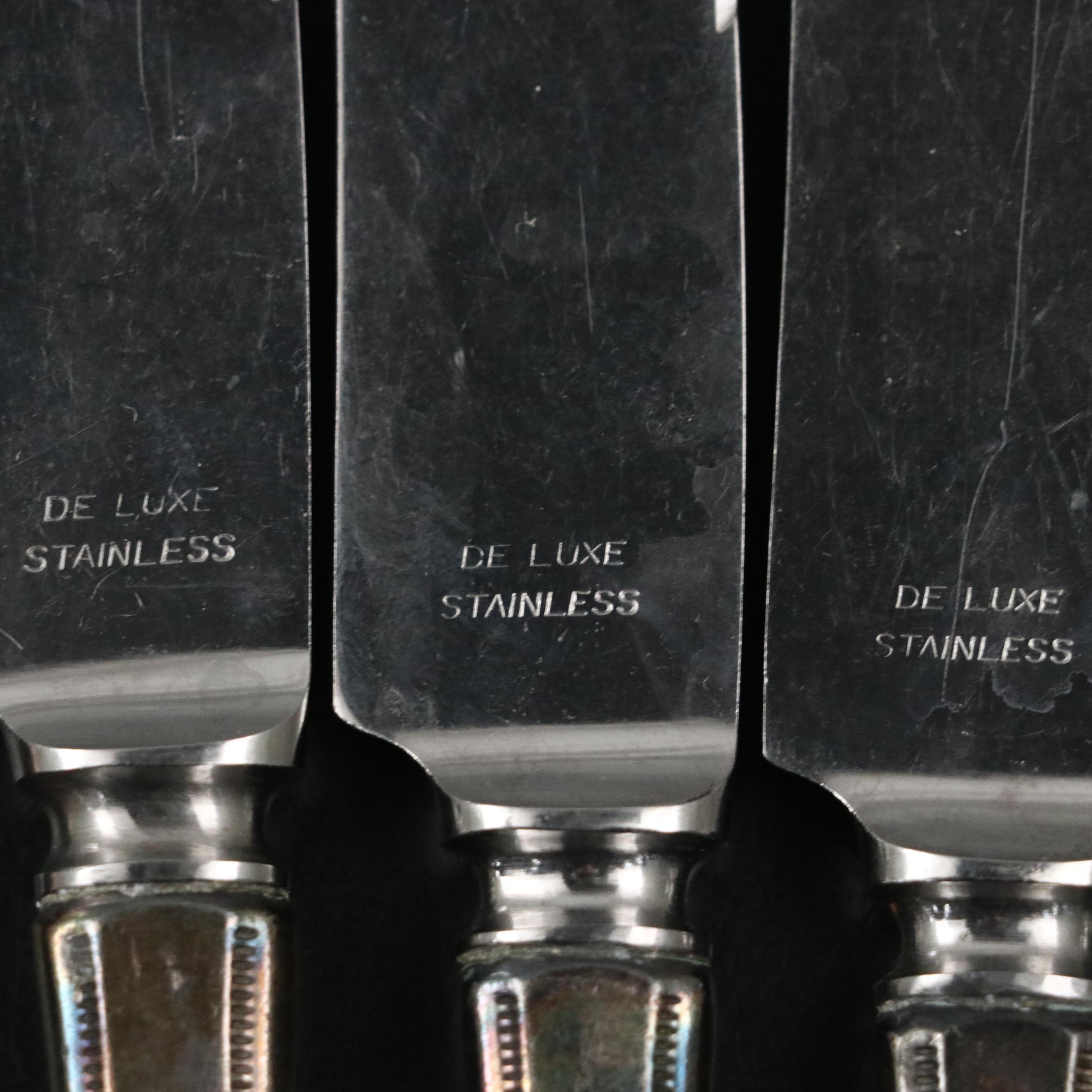 Oneida Beaded Handle Silver Plate Forks, Knives, Spoons and More