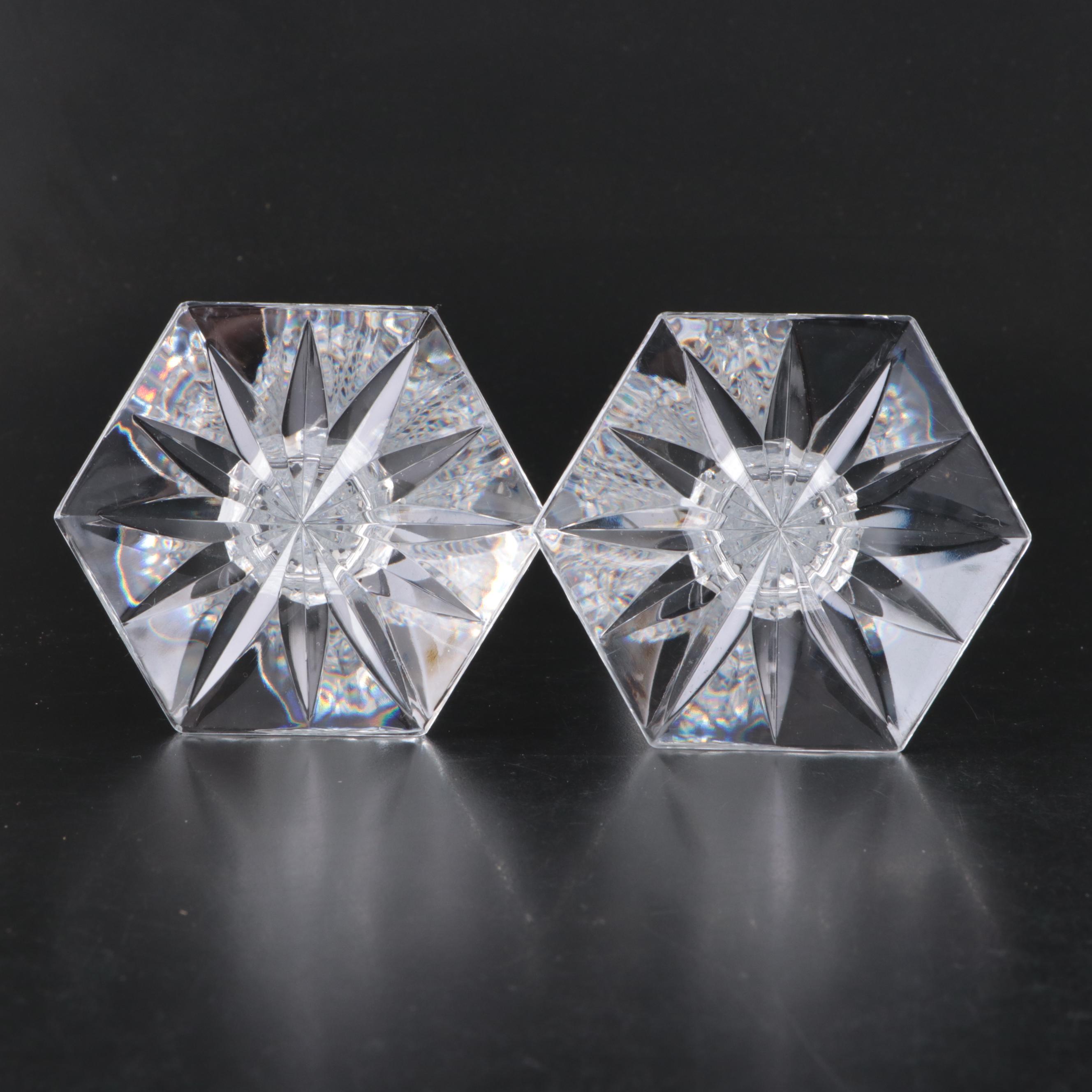 Waterford "Bethany" Crystal Candlesticks, Ornaments, Harp and Vase