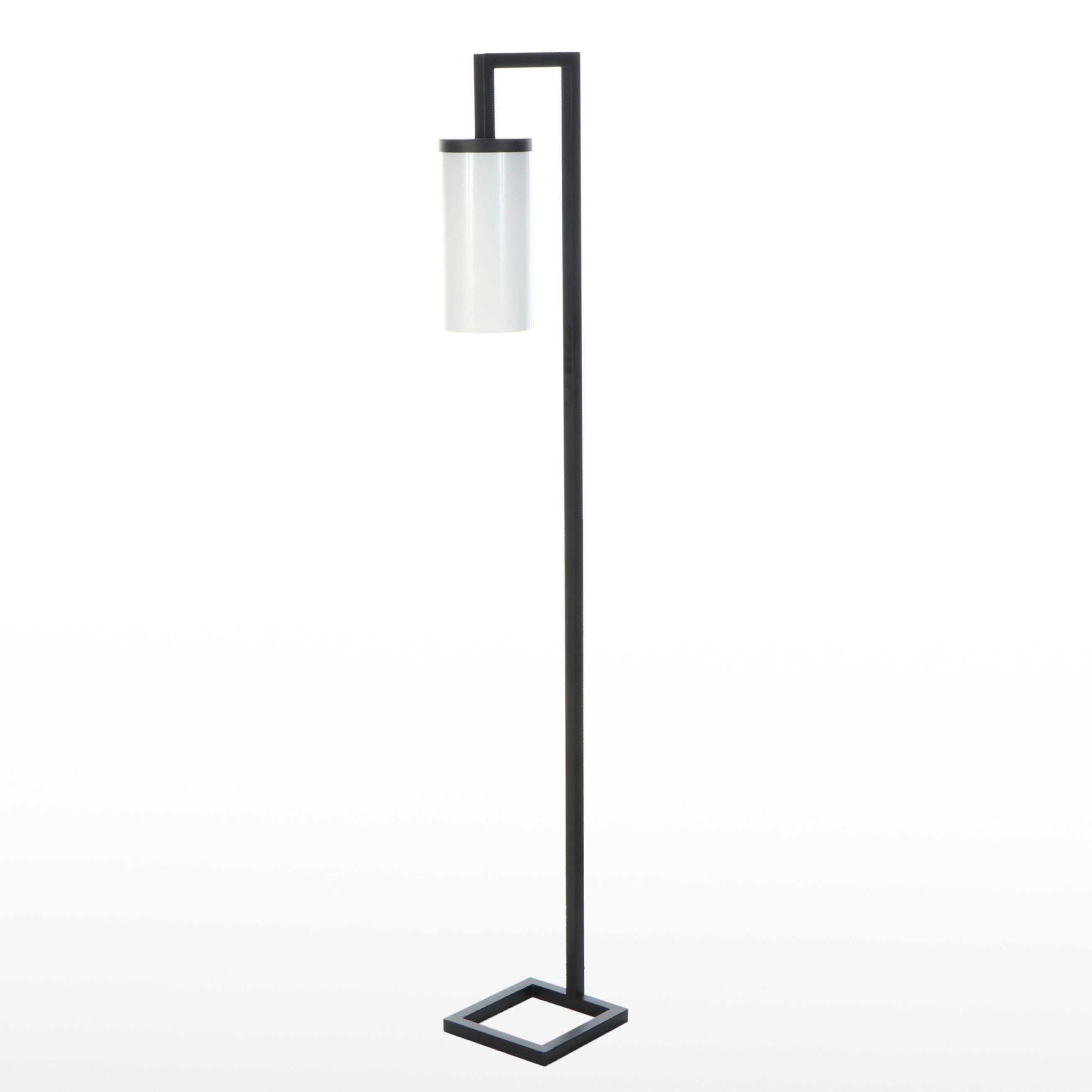 Contemporary Black Metal Floor Lamp